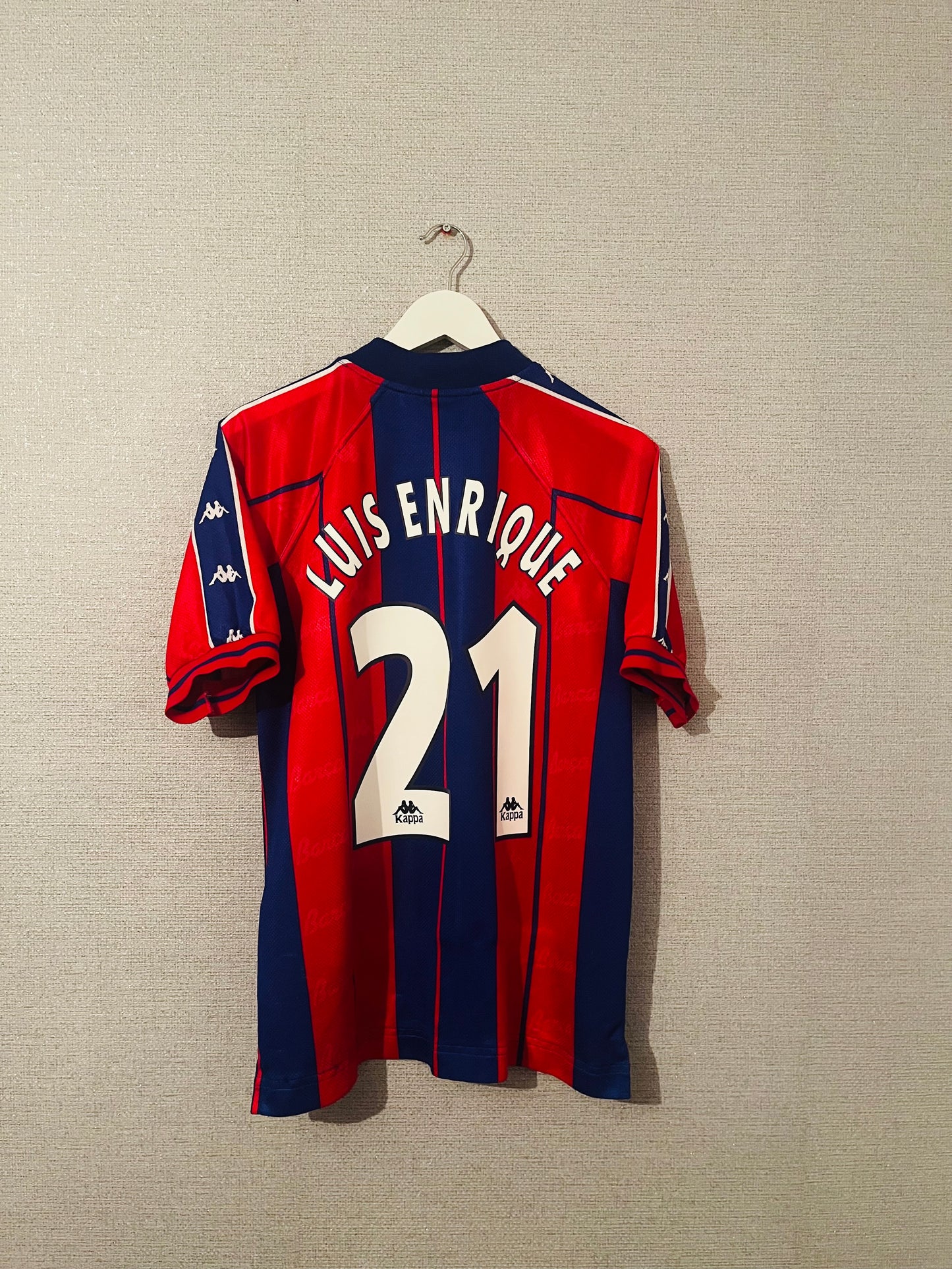 Barcelona home football shirt 1997/98 Luis Enrique Medium