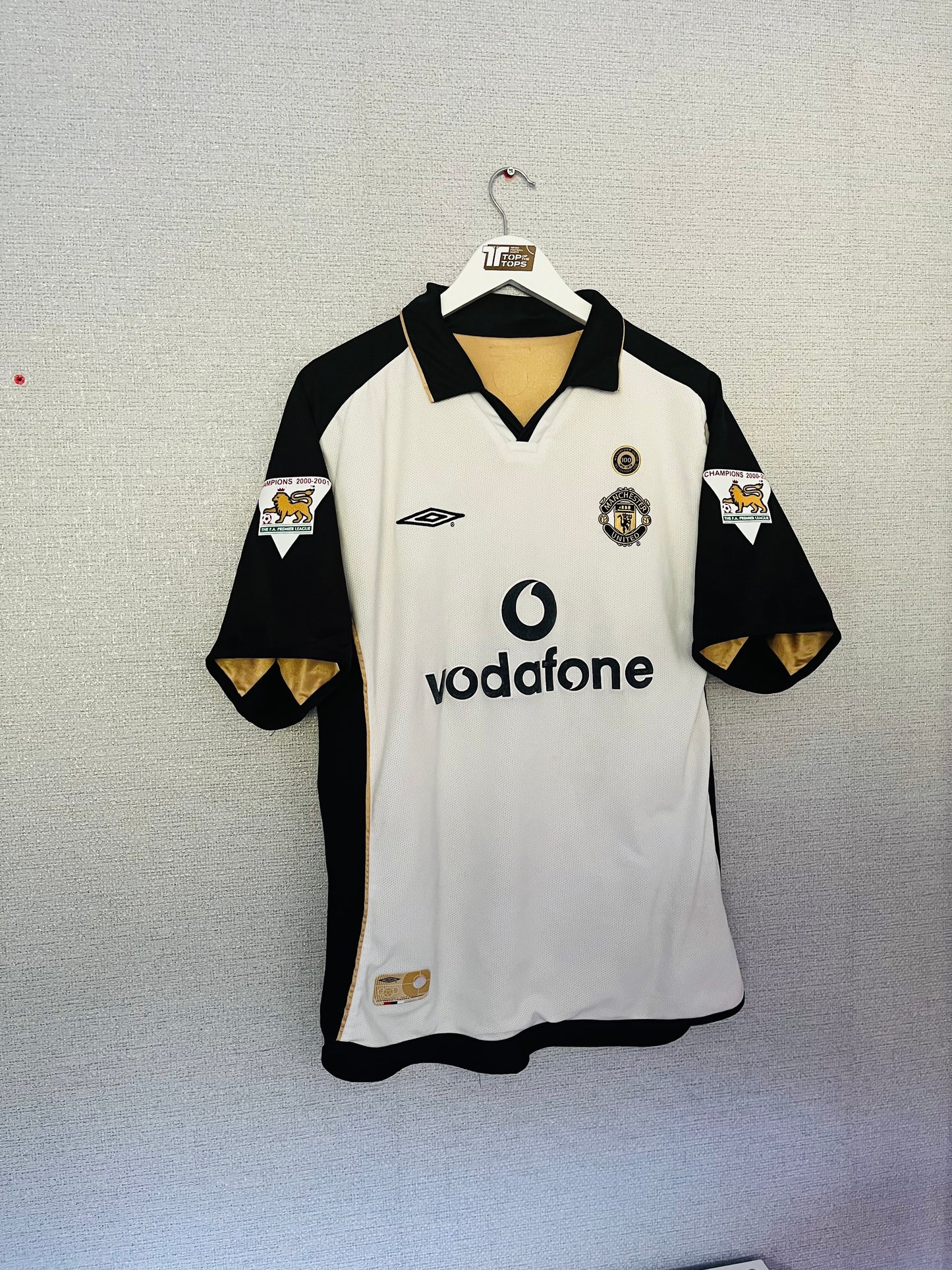 Manchester United away reversible football shirt 2001/02 Forlan Large
