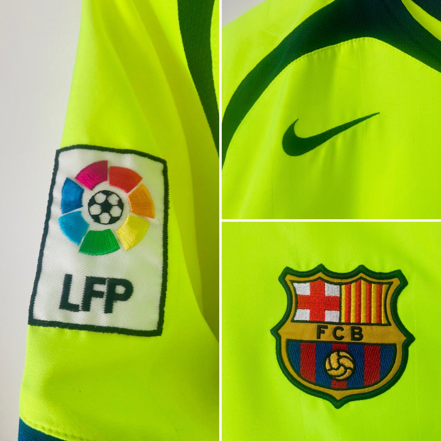 Barcelona away football shirt 2005/06 Ronaldinho Medium