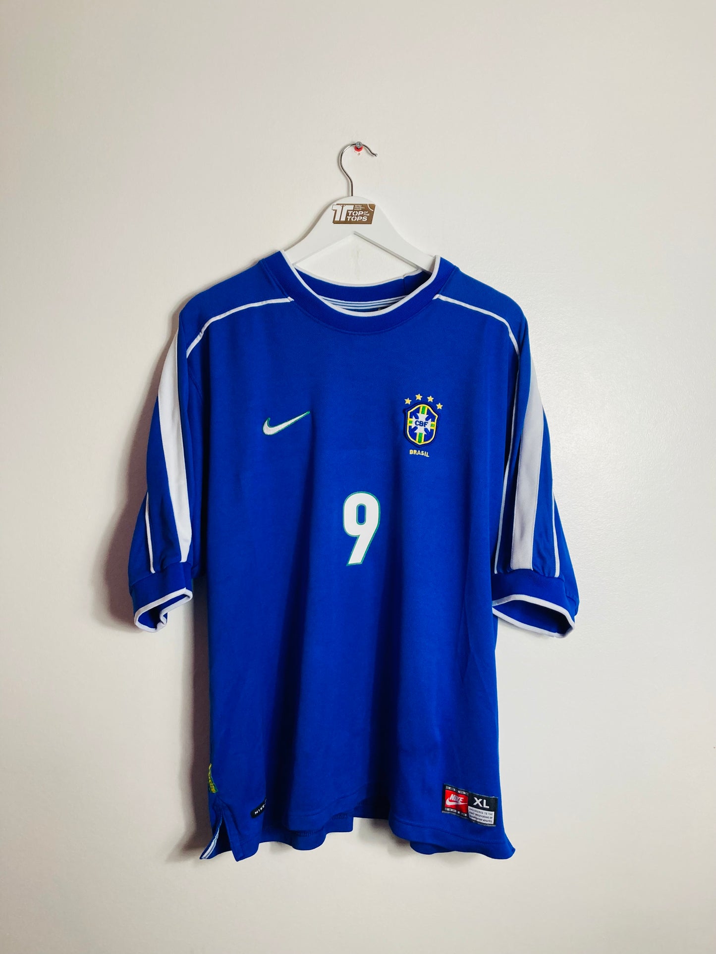 Brazil away football shirt R9 W/C 98 XL