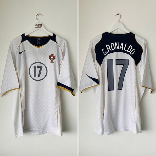 Portugal away football shirt 2004/06 Ronaldo XXL
