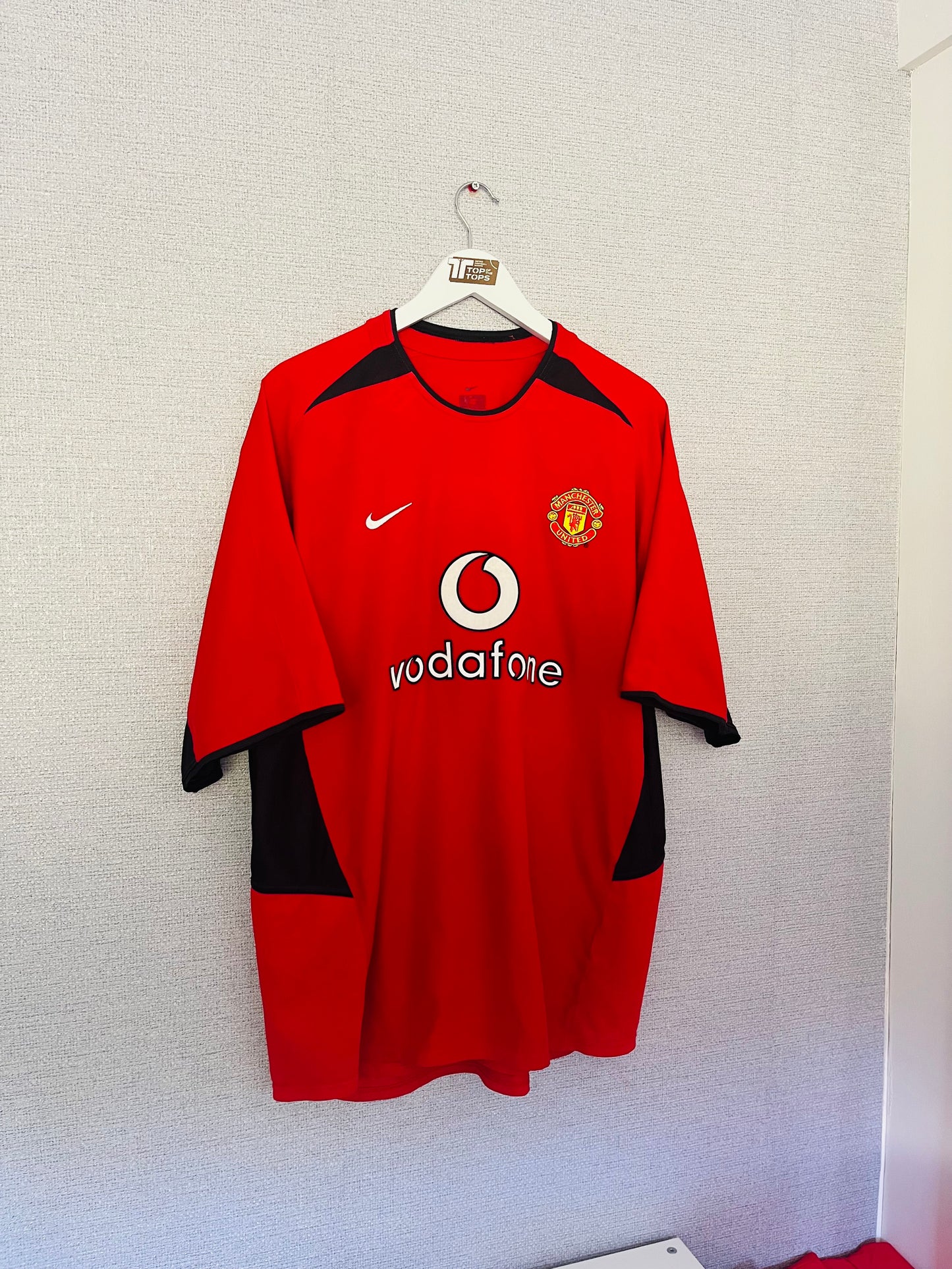 Manchester United home football shirt 2002/03 Beckham XL