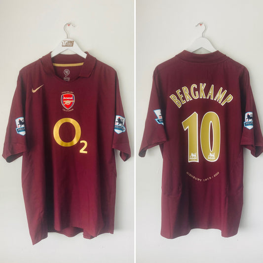 Arsenal home football shirt 205/06 XXL Bergkamp