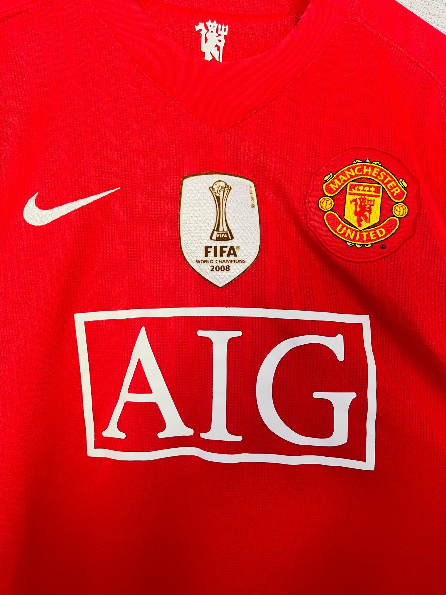 Manchester United home football shirt 2008/09 CR7 Medium
