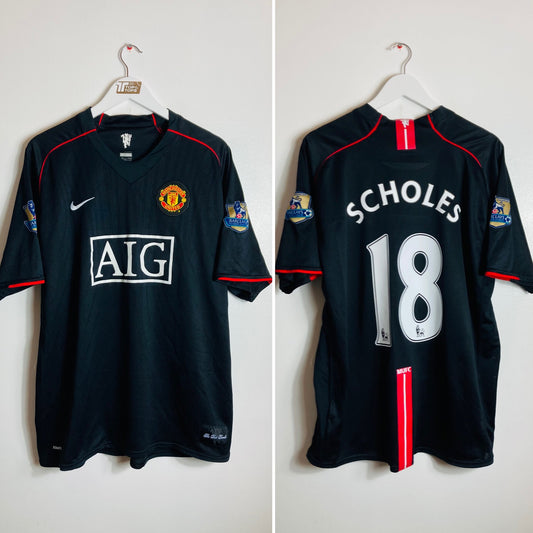 Manchester United away football shirt
2007/08 Scholes XXL