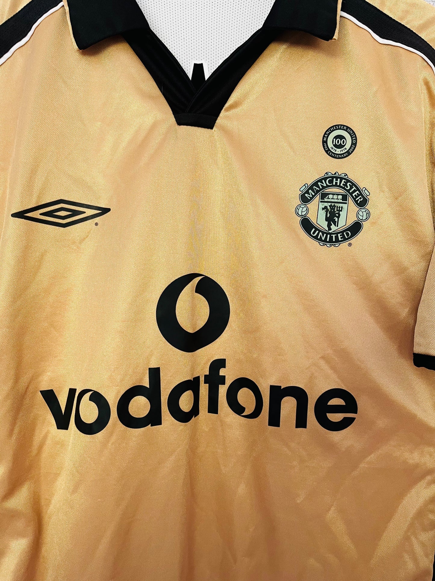 Manchester United away reversible football shirt 2001/02 Irwin Medium