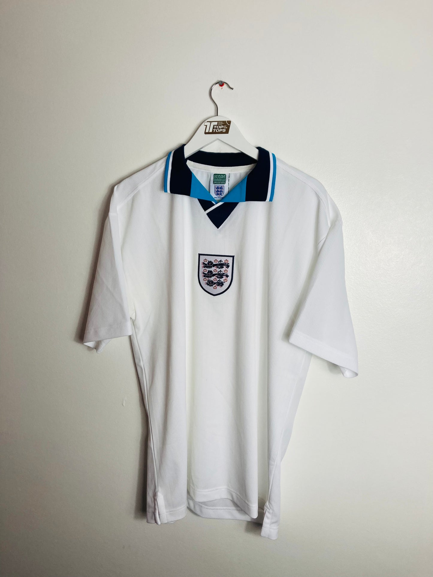 England scoredraw home football shirt Euro 96
