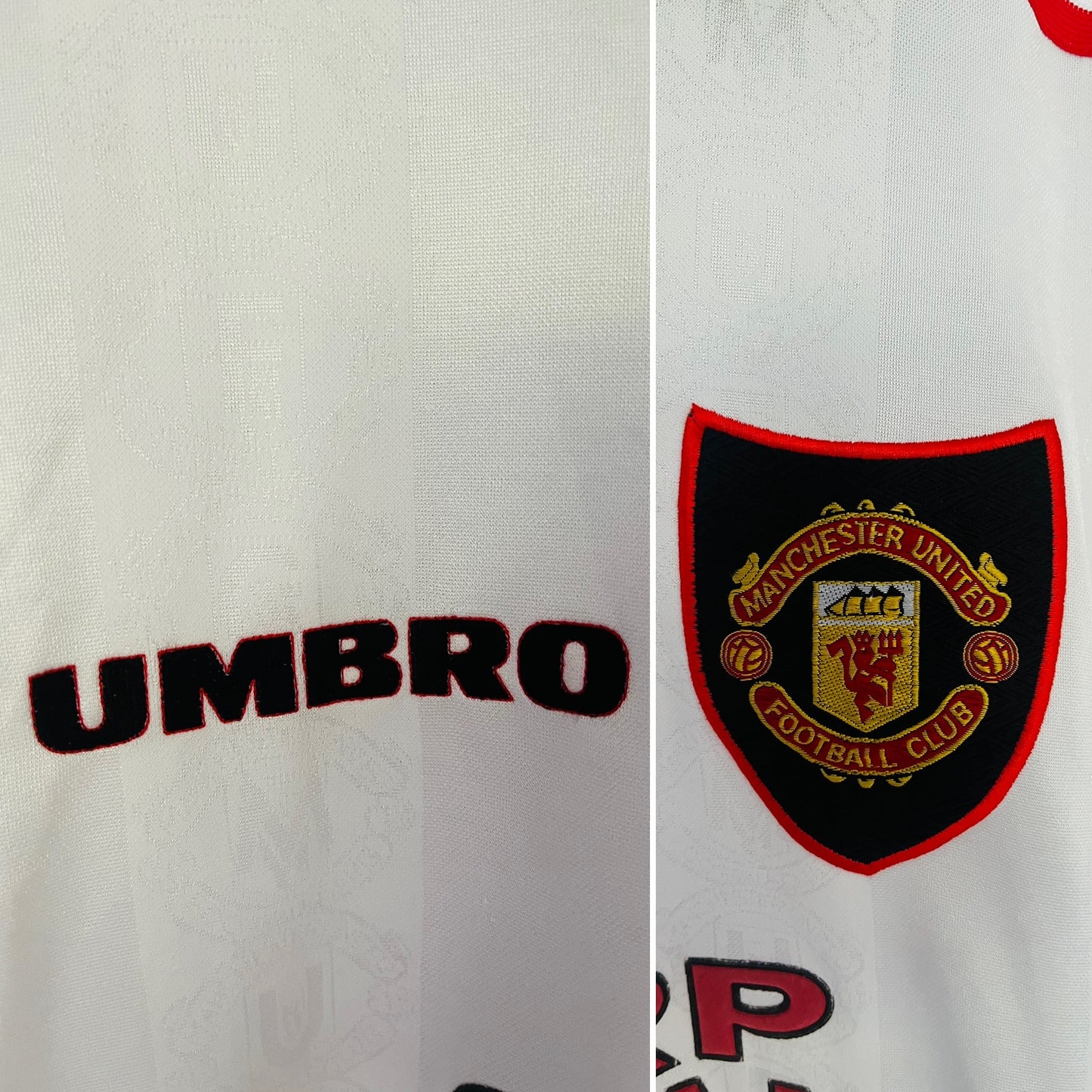 Manchester United away football shirt 1997/99 Beckham XXL