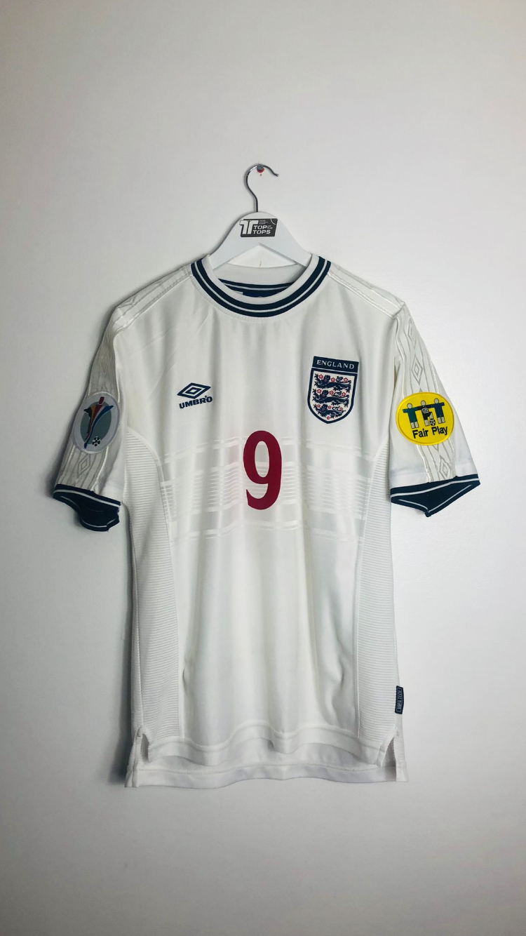 England home football shirt Euro 2000 Shearer