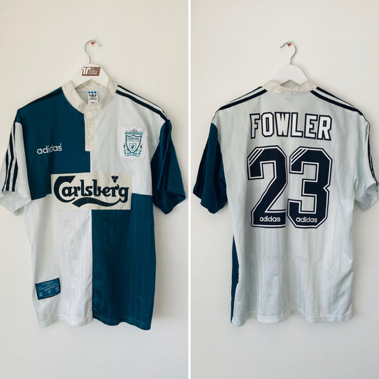 Liverpool away football shirt 1995/96 Fowler Large