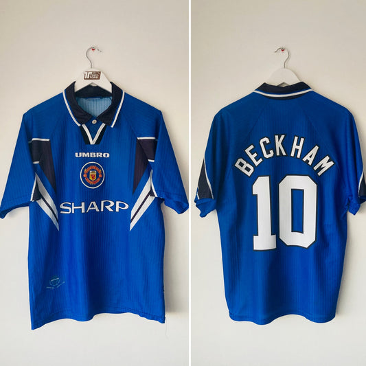 Manchester United third football shirt 1996/97 Beckham Large