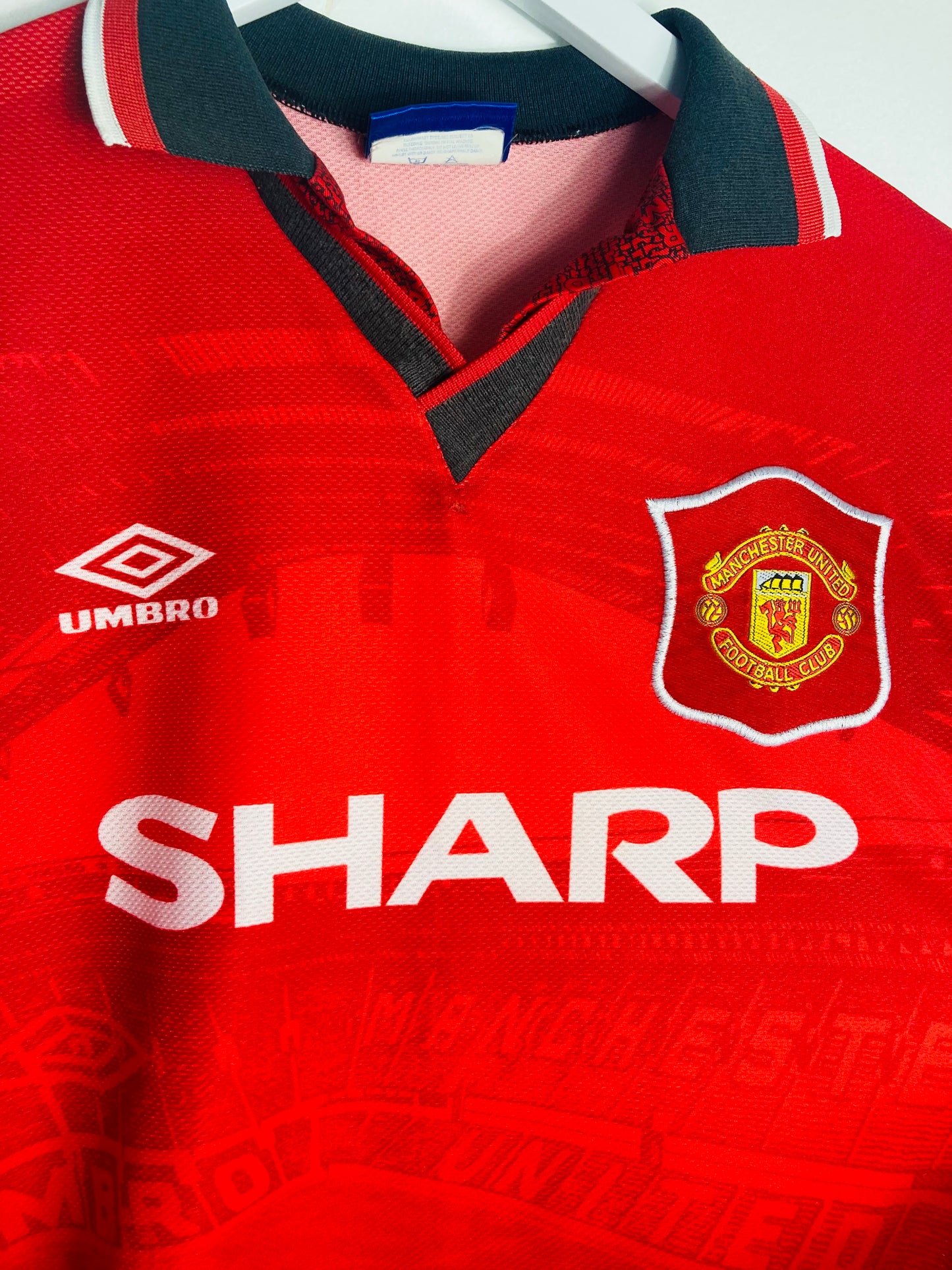 Manchester United home football shirt 1994/96 Cantona Medium