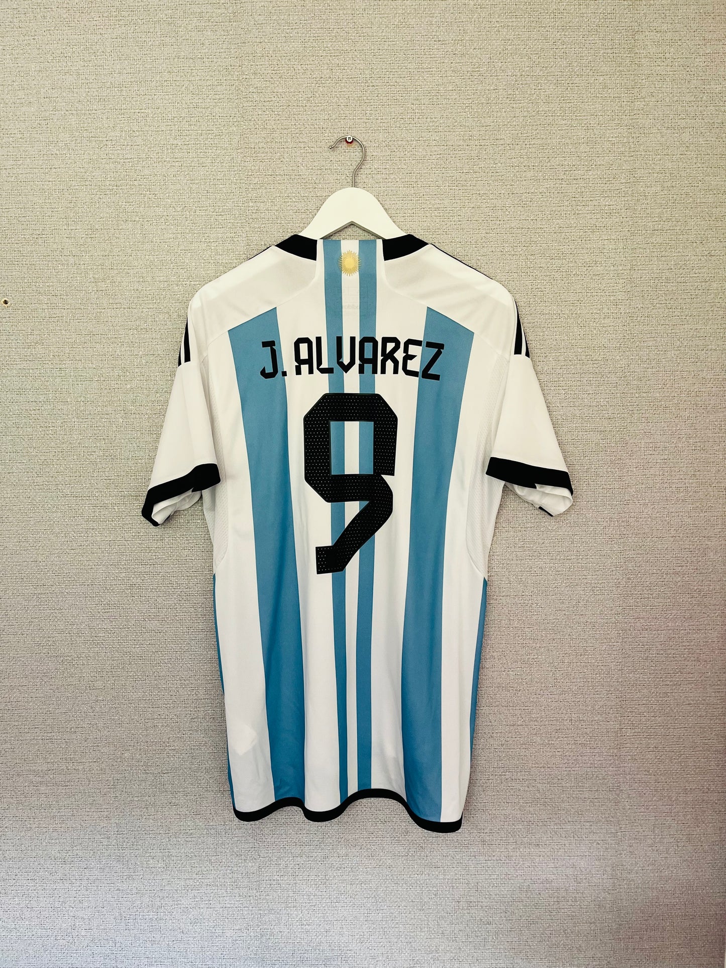 Argentina home football shirt W/C 2022 Alvarez Large