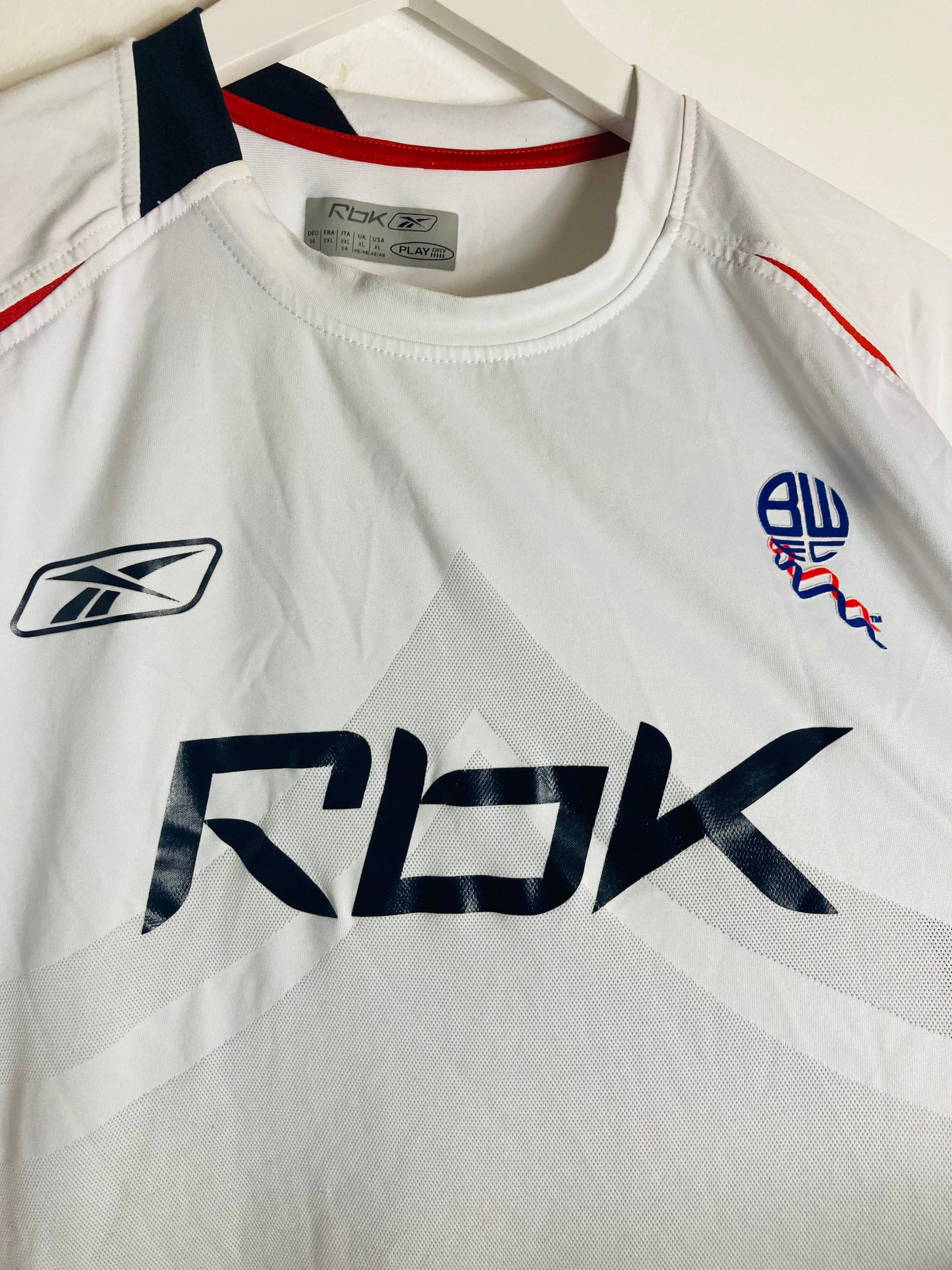 Bolton Wanderers home football shirt 2007/08 Stelios Largr