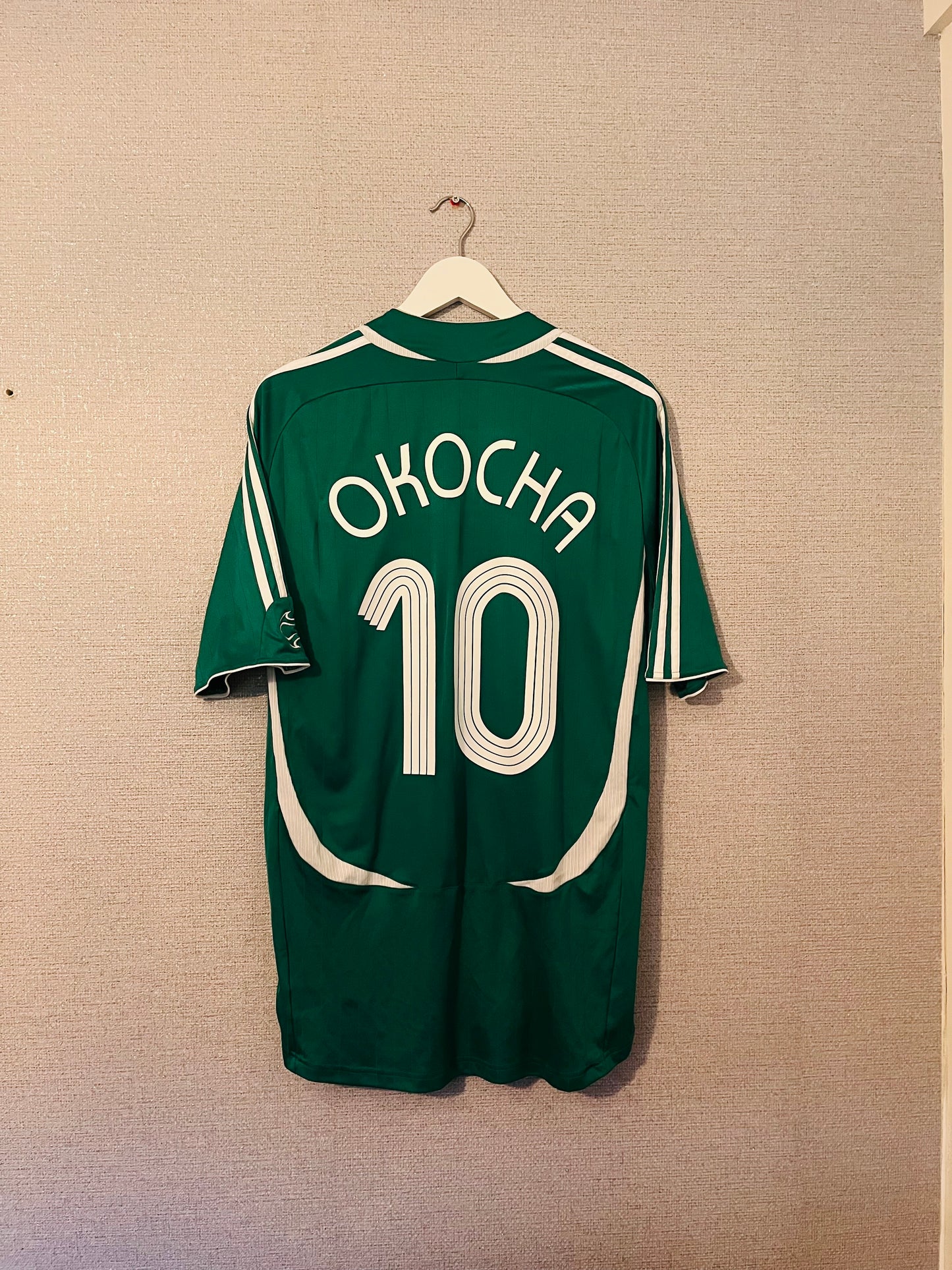 Nigeria home football shirt 2005/07 Okocha XL