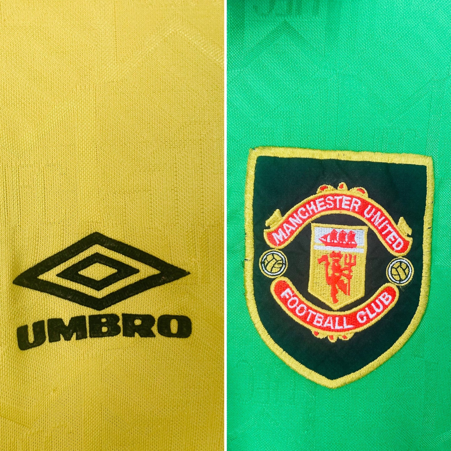 Manchester United third football shirt 1992/94 Newton Heath Cantona XL