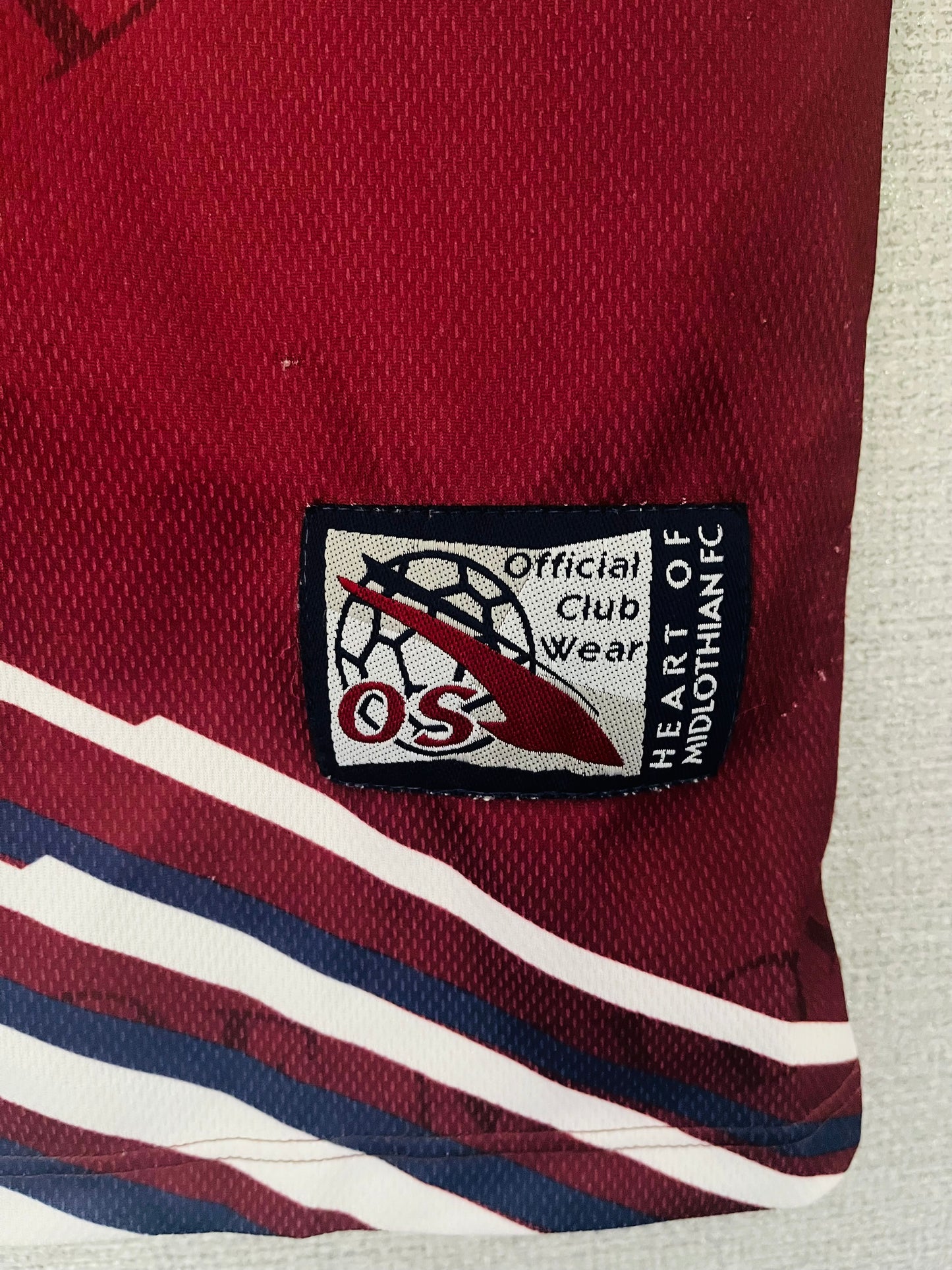 Heart of Midlothian Hearts home football shirt 1998/99 XL