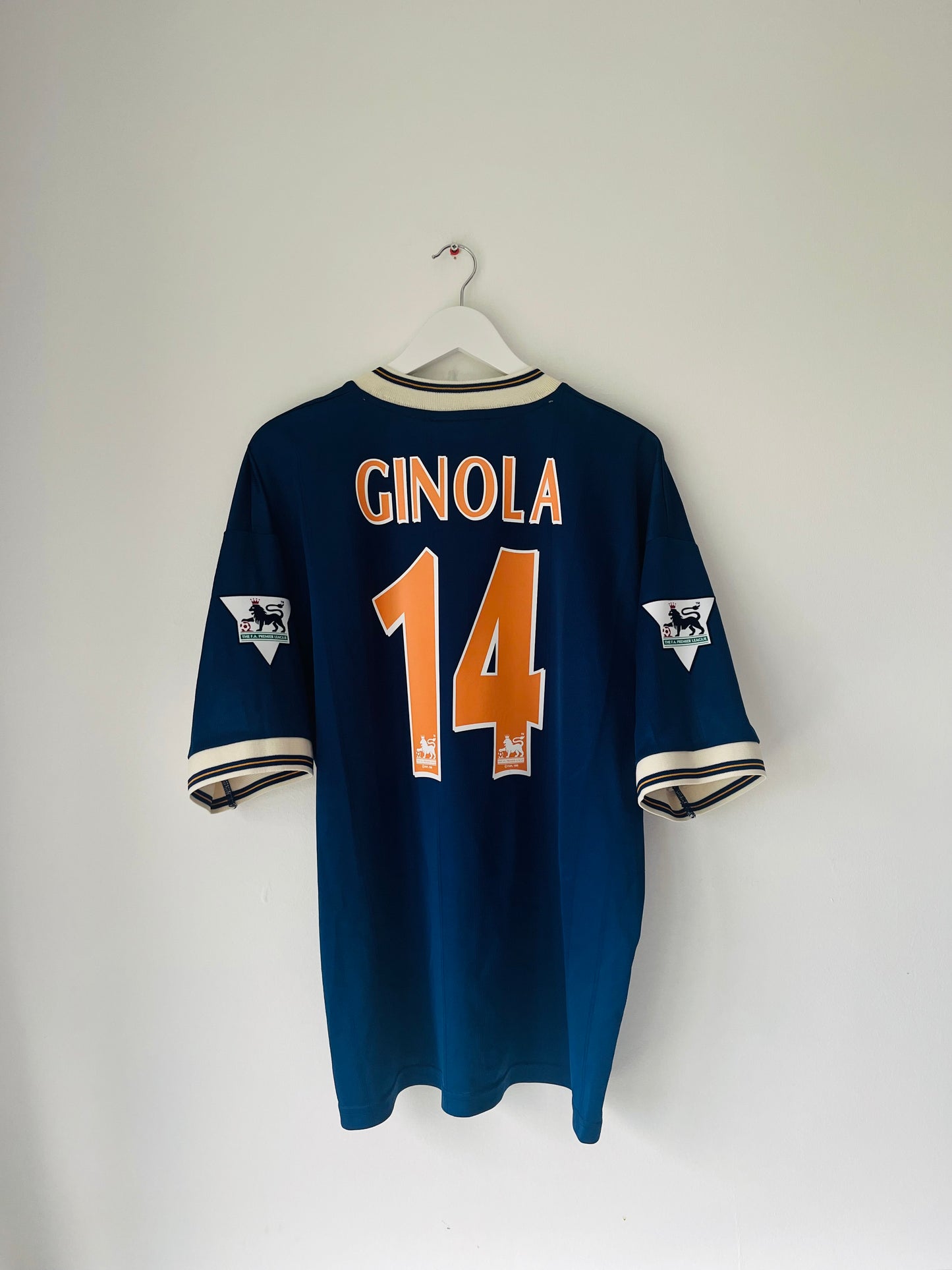 Tottenham Hotspur away football shirt 1997/98 Ginola XL