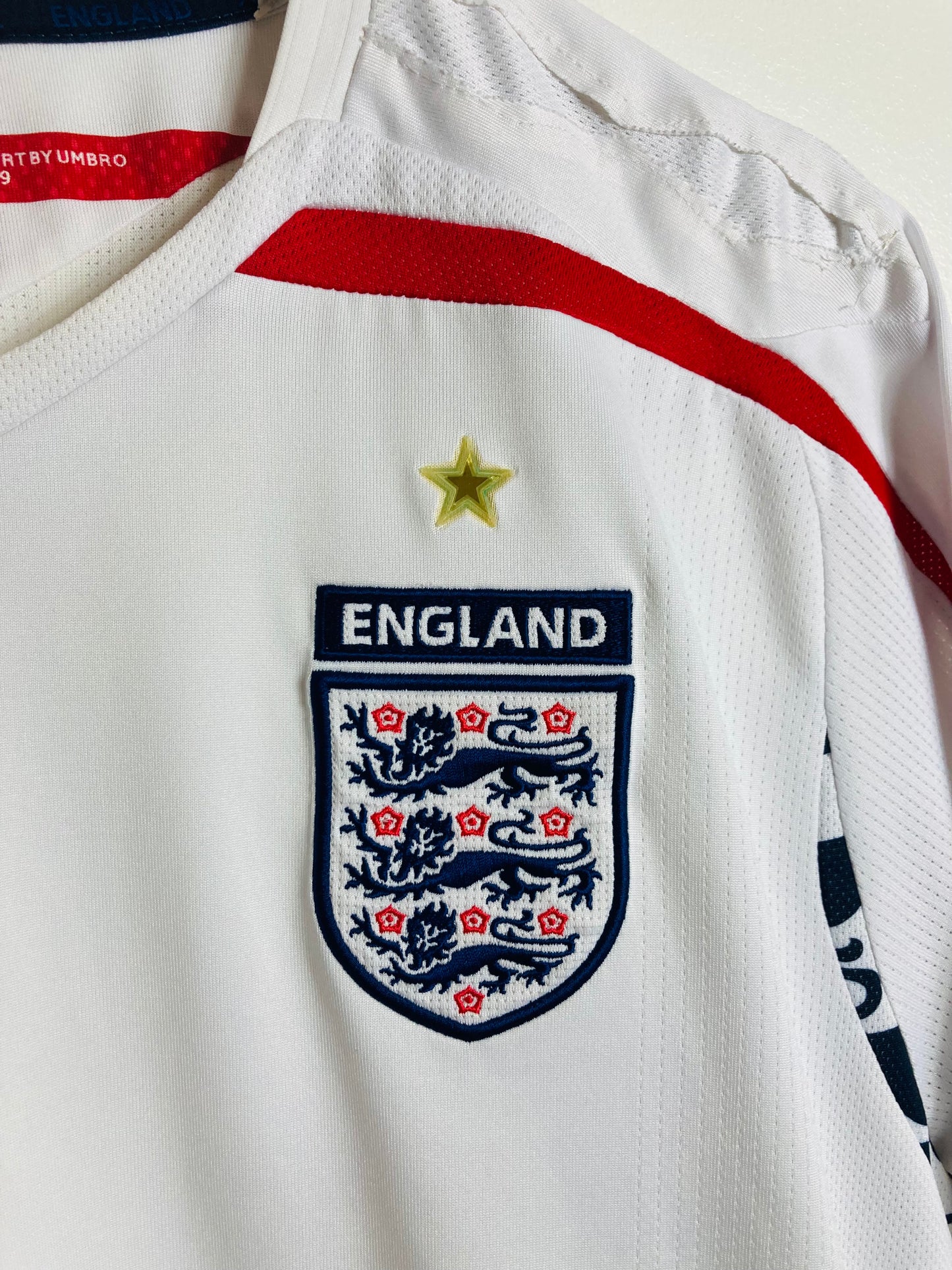 England home football shirt 2007/09 XL