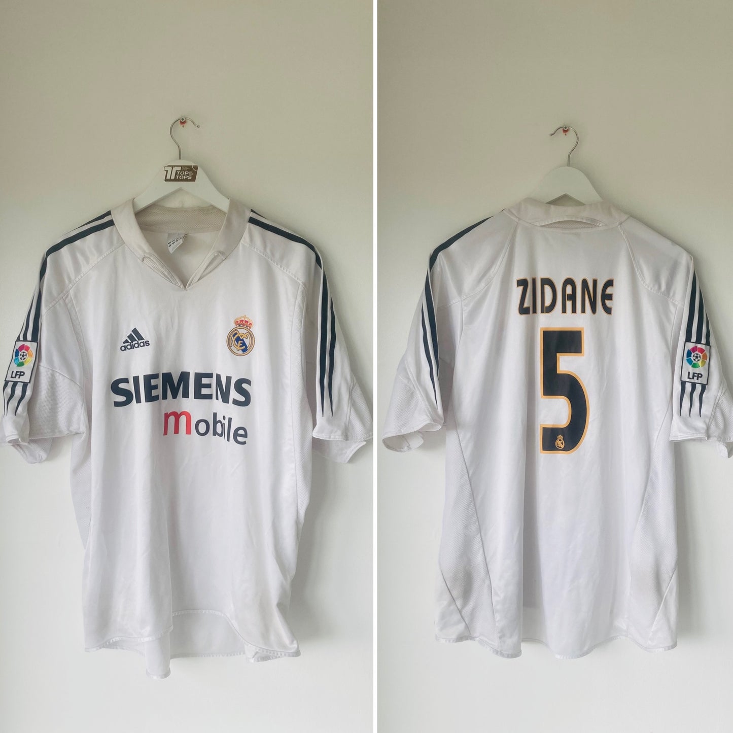 Real Madrid home football shirt
2004/05 Zidane XL