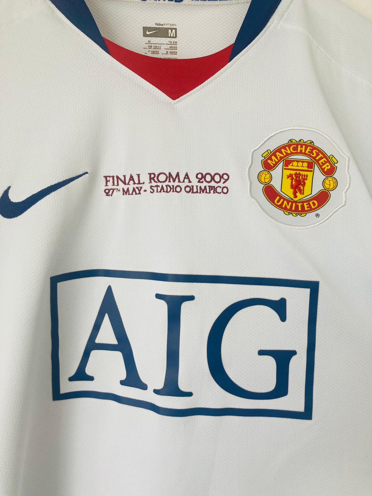 Manchester United away football shirt 2008/09 CR7 embroidered Medium
