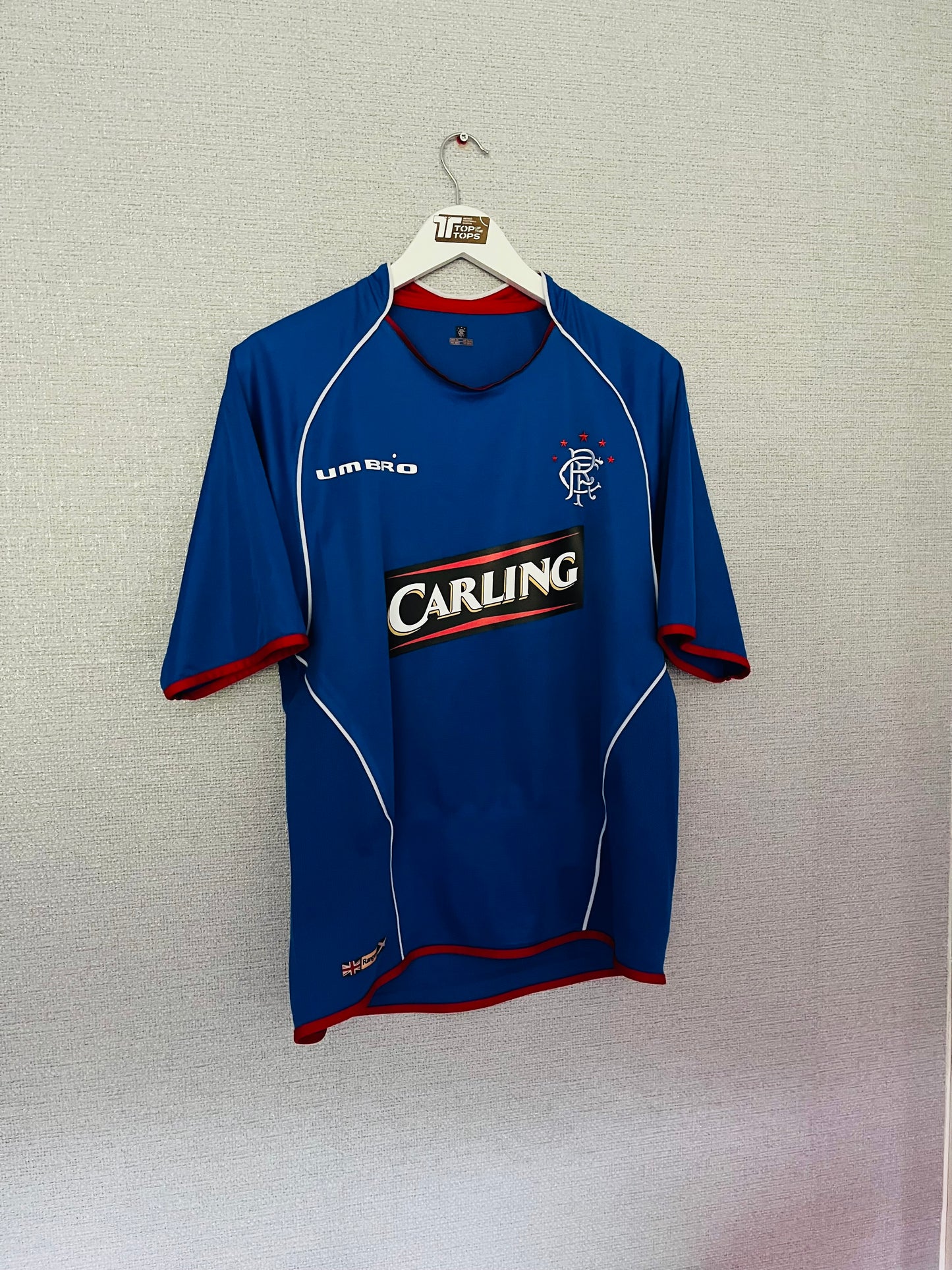 Glasgow Rangers home football shirt 2005/06 Ricksen Medium