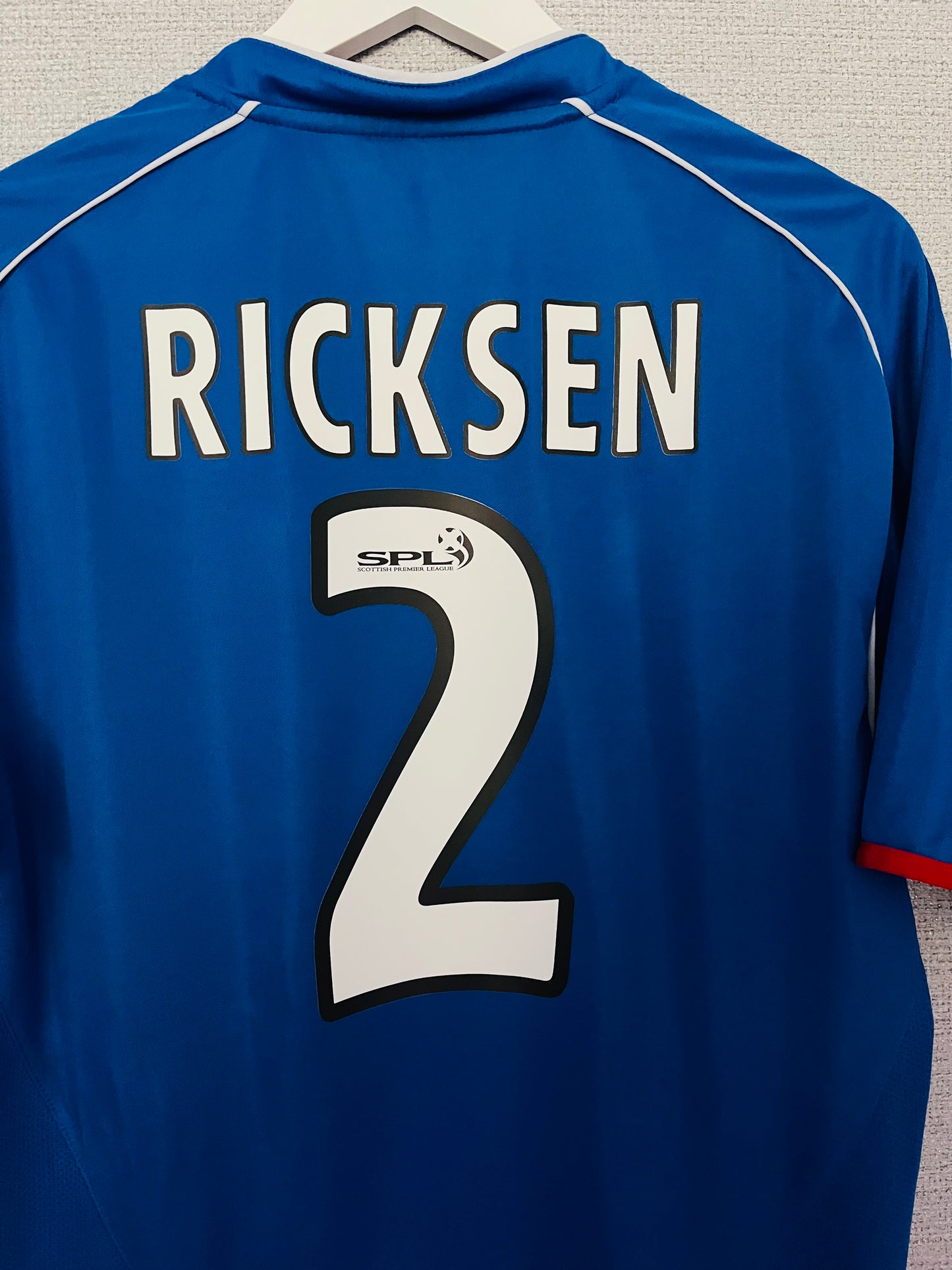 Glasgow Rangers home football shirt 2005/06 Ricksen Medium