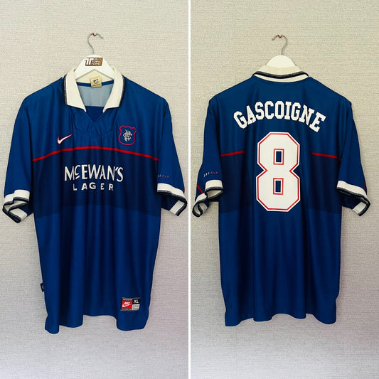Rangers home football shirt 1997/99 Gascoigne XL