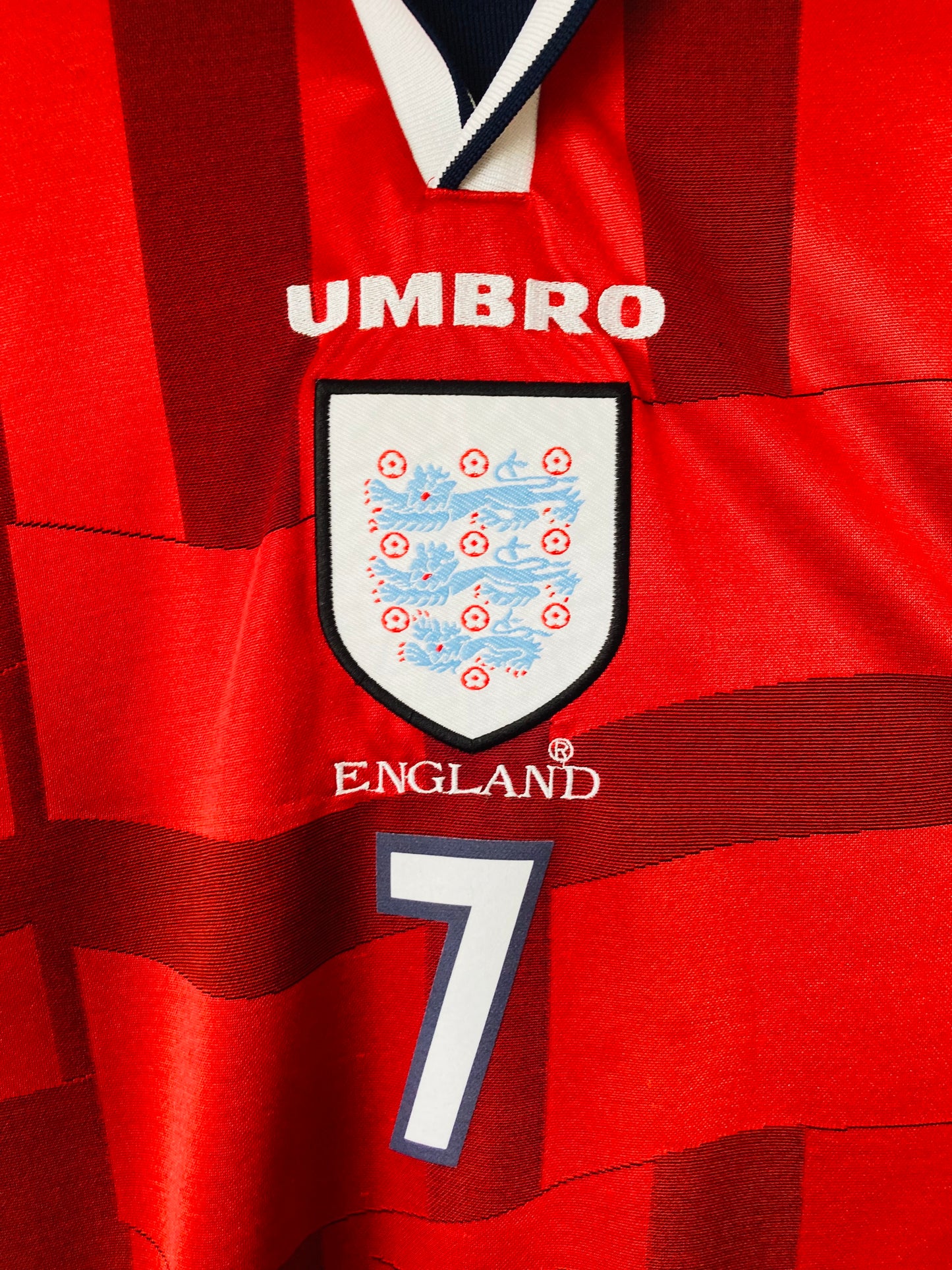 England away football shirt W/C 1998 Beckham XL