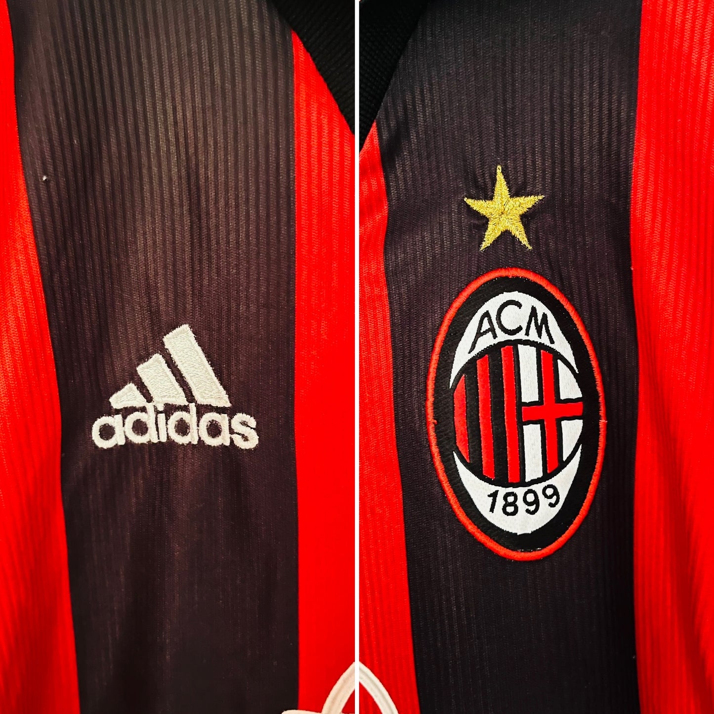 AC Milan home football shirt 1998/2000 Maldini XL