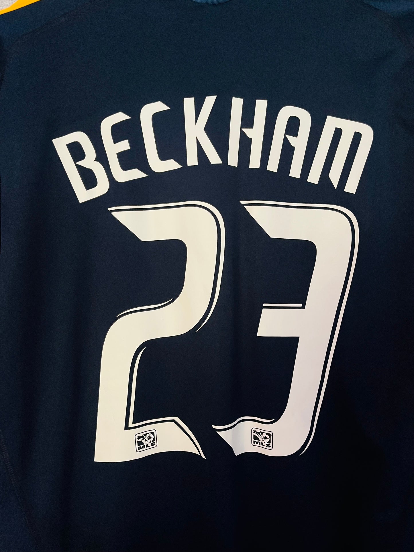 LA Galaxy away football shirt 2009/10 Beckham Large
