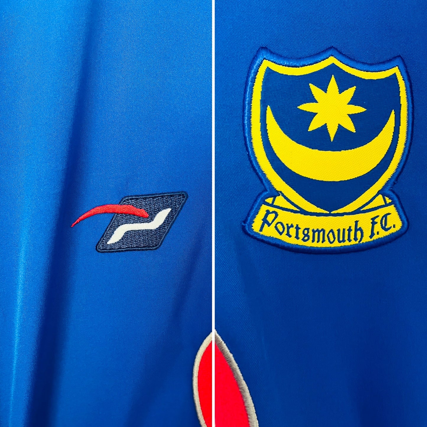 Portsmouth home football shirt 2003/05 XXL Berger