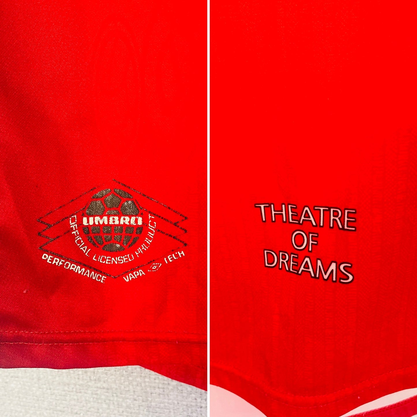Manchester United home football shirt 1997/98 Beckham Medium