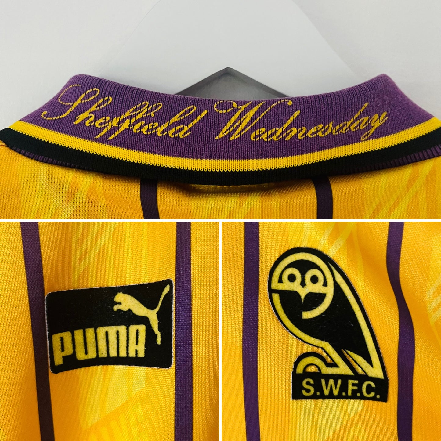 Sheffield Wednesday third football shirt 1994/95 Waddle Large