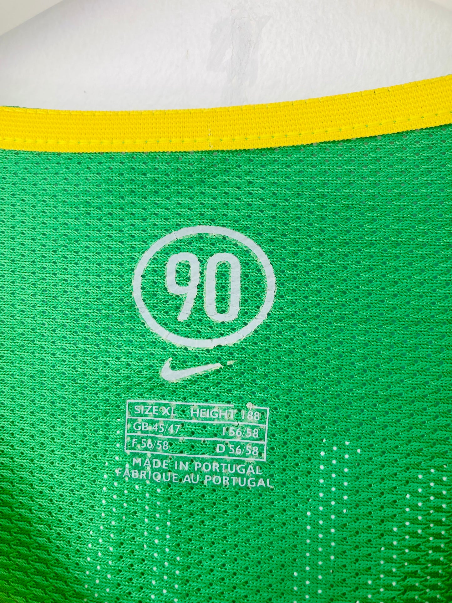 Brazil home football shirt 2004/06 R9 XL
