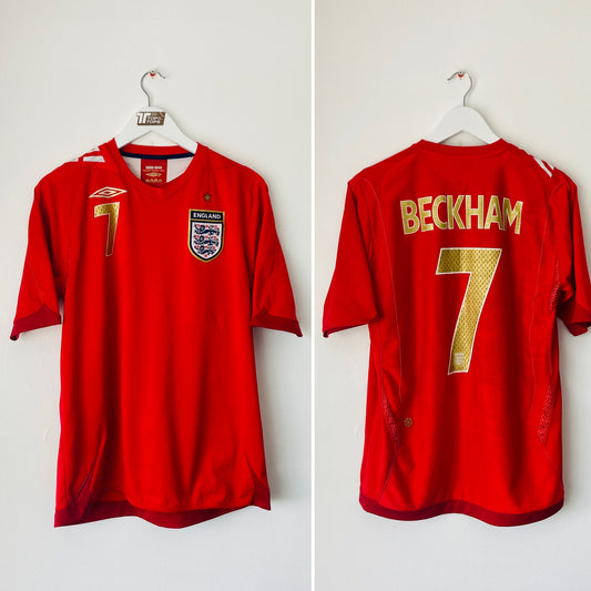 England away football shirt 2006/08 Beckham Medium