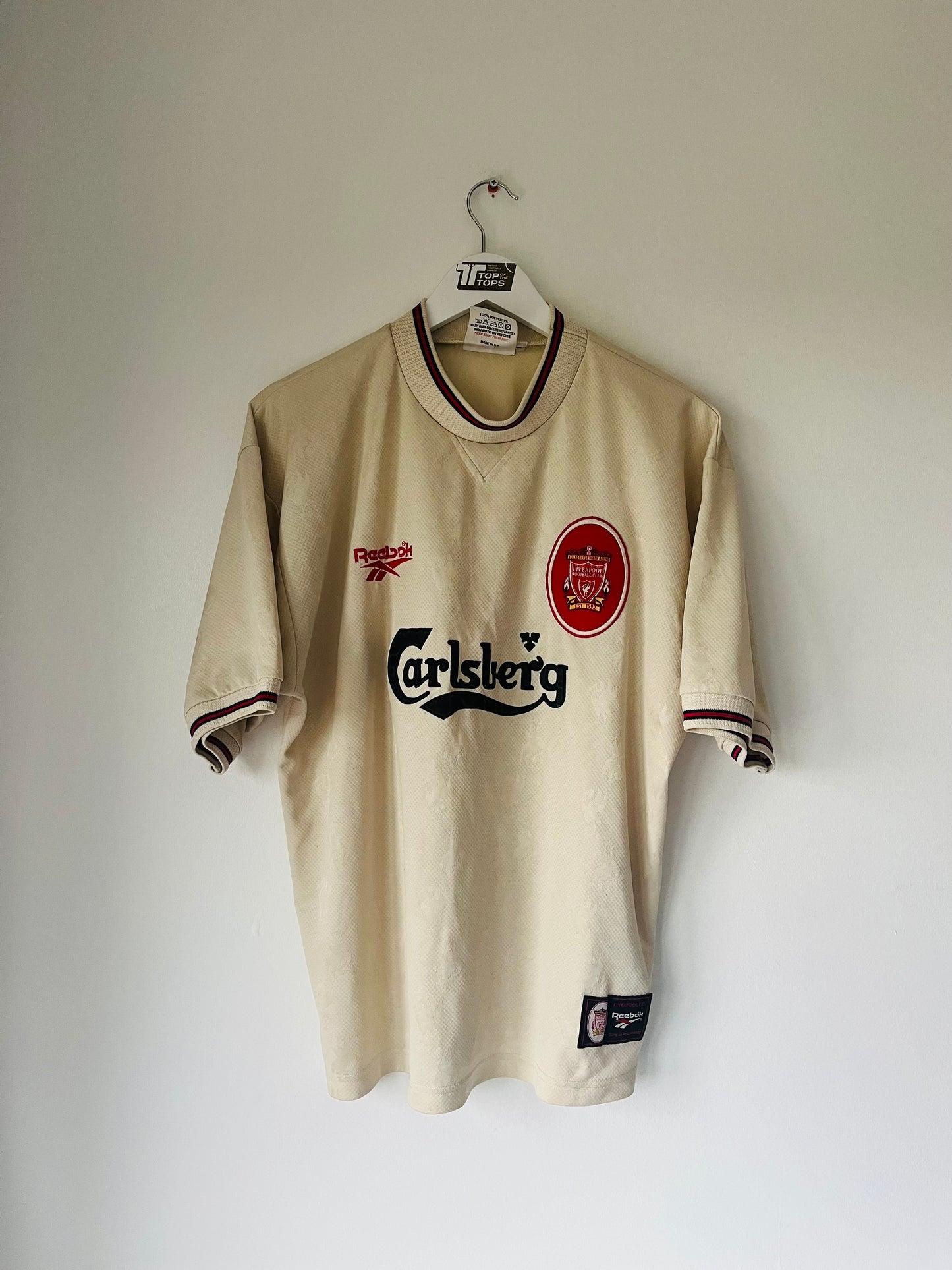 Liverpool away football shirt 1996/97 Large