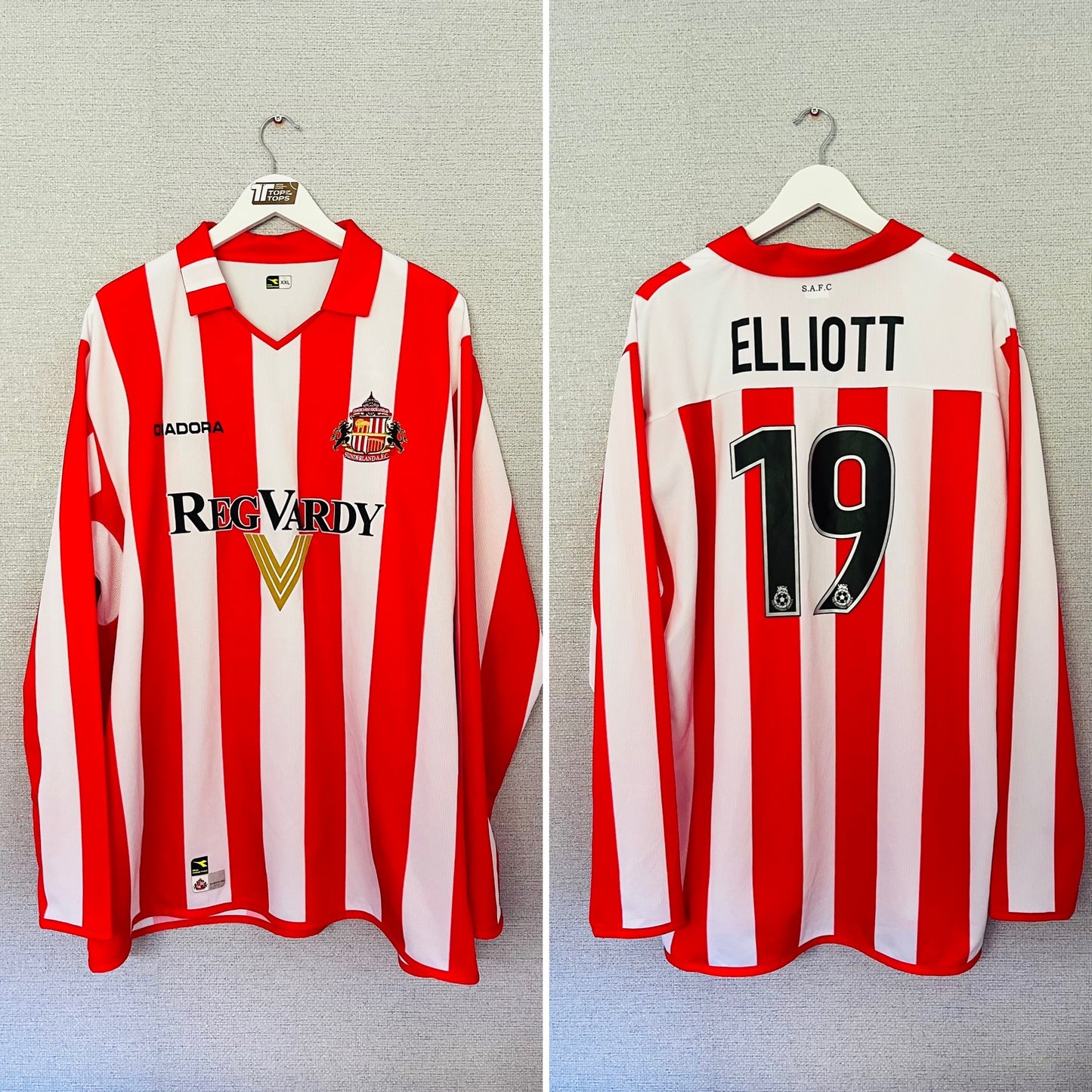 Sunderland home football shirt 2004/05 Elliot XXL