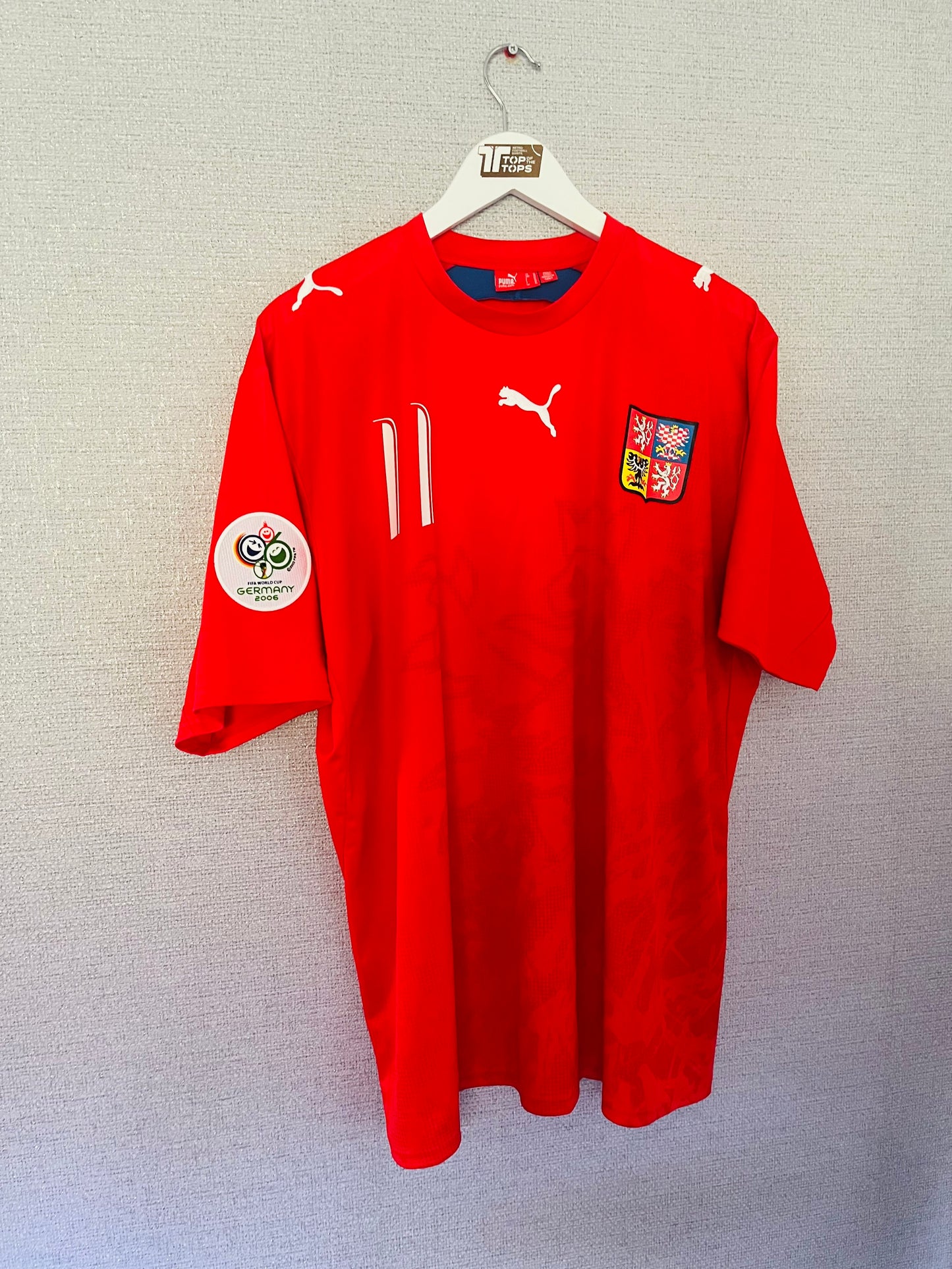Czech Republic home football shirt W/C 2006 Nedved XL