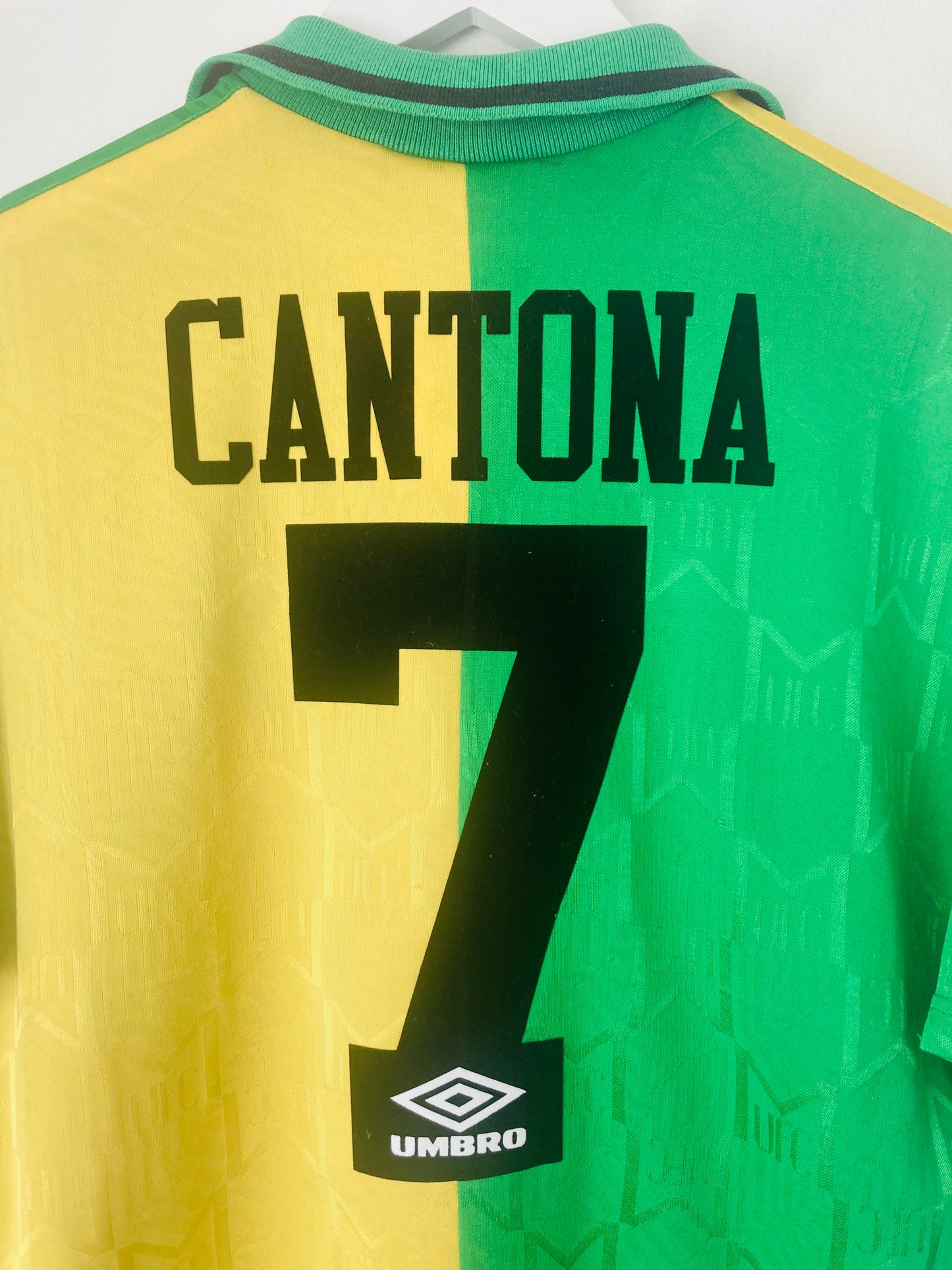 Manchester United third football shirt 1992/94 Newton Heath Cantona XL