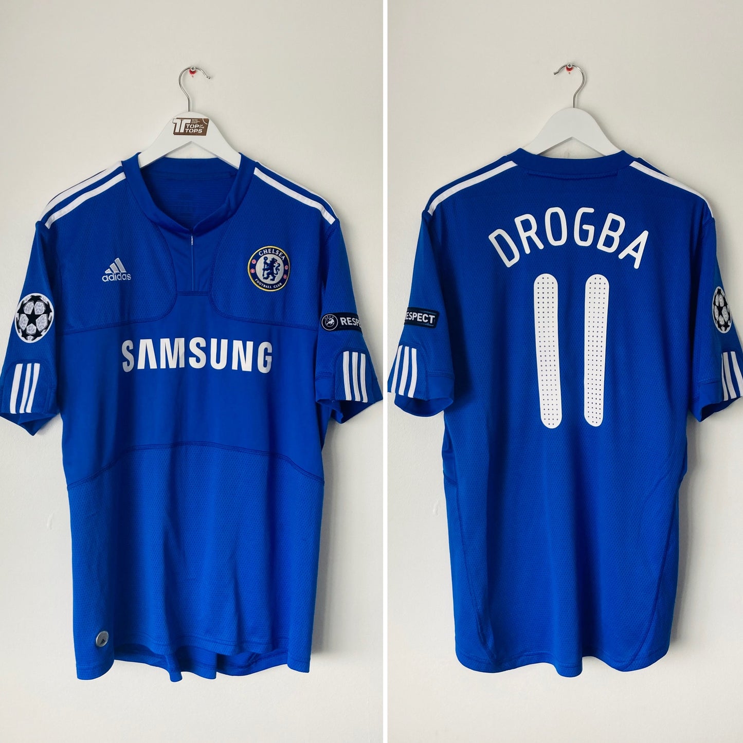 Chelsea home football shirt 2009/10 Drogba Large