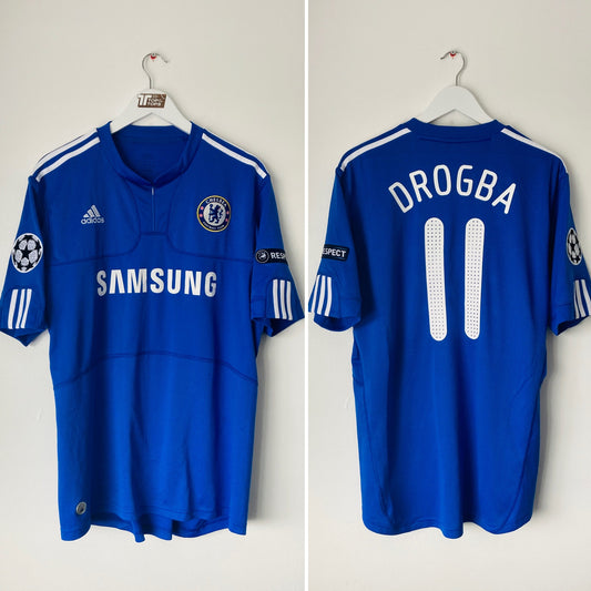 Chelsea home football shirt 2009/10 Drogba Large