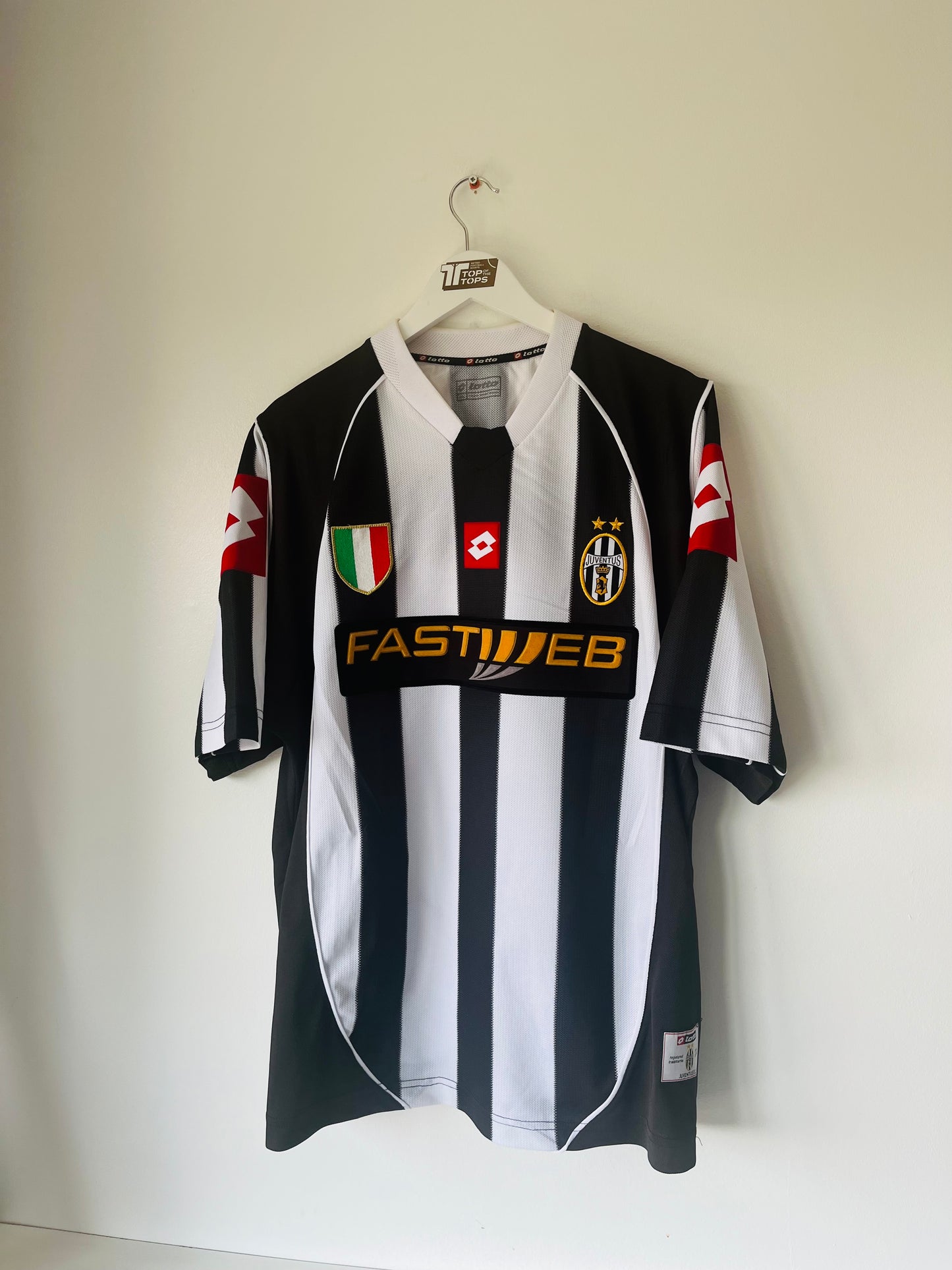 Juventus home football shirt 2002/03 Trezeguet XXL