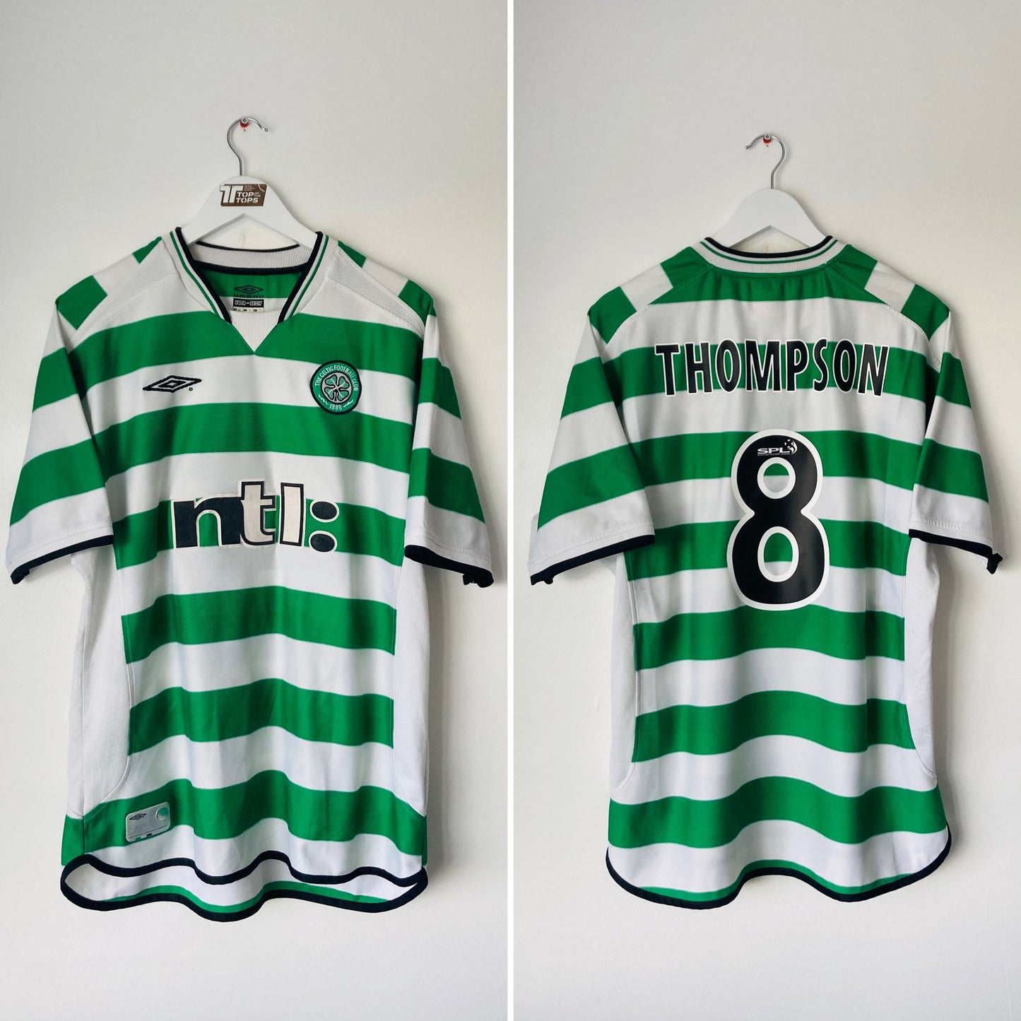Glasgow Celtic home football shirt
2001/03 Thompson XL