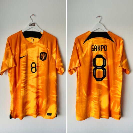 Holland Netherlands home football shirt W/C 2022 Gakpo XL