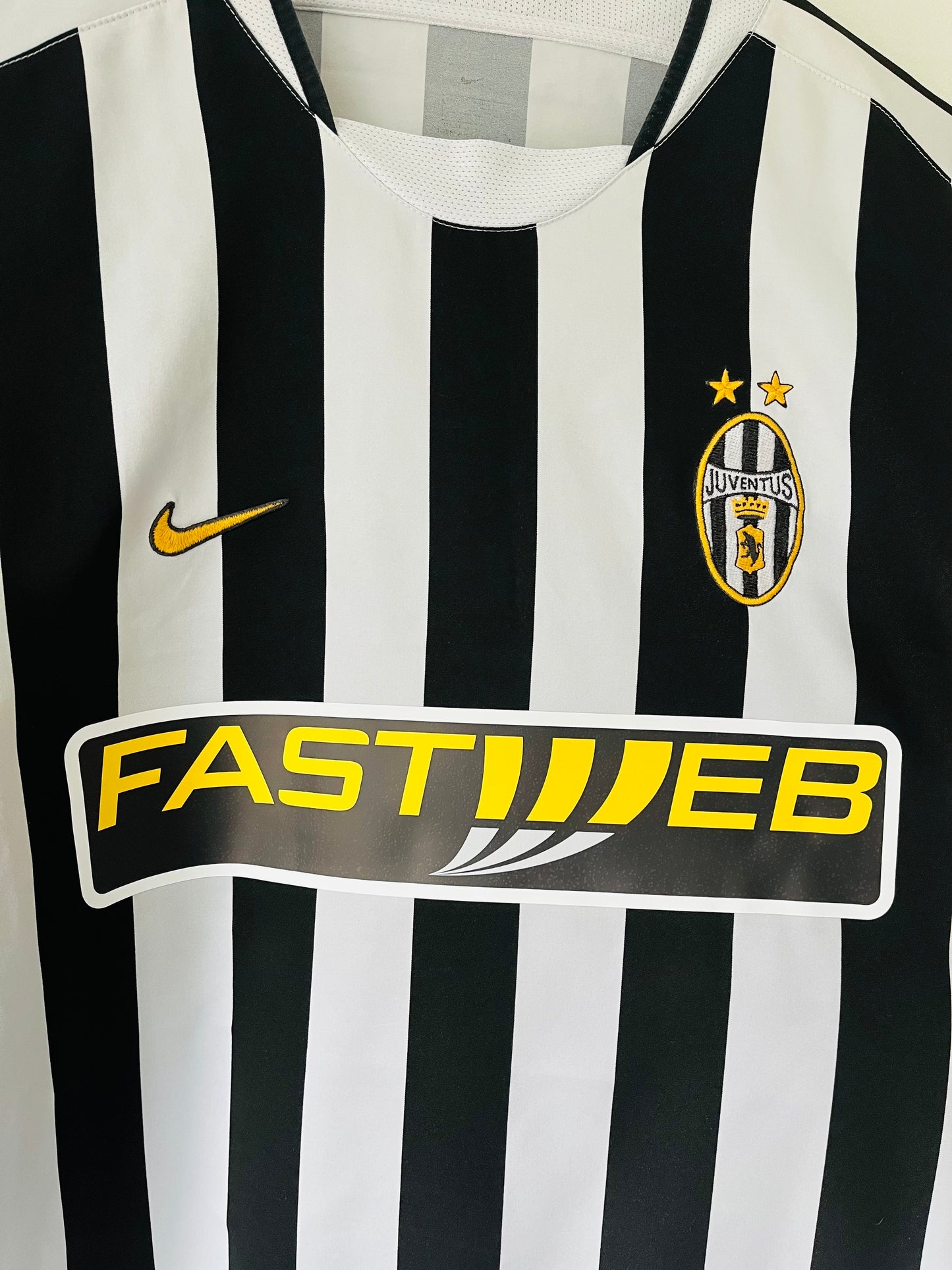 Juventus home football shirt 2003/04 Nedved XL