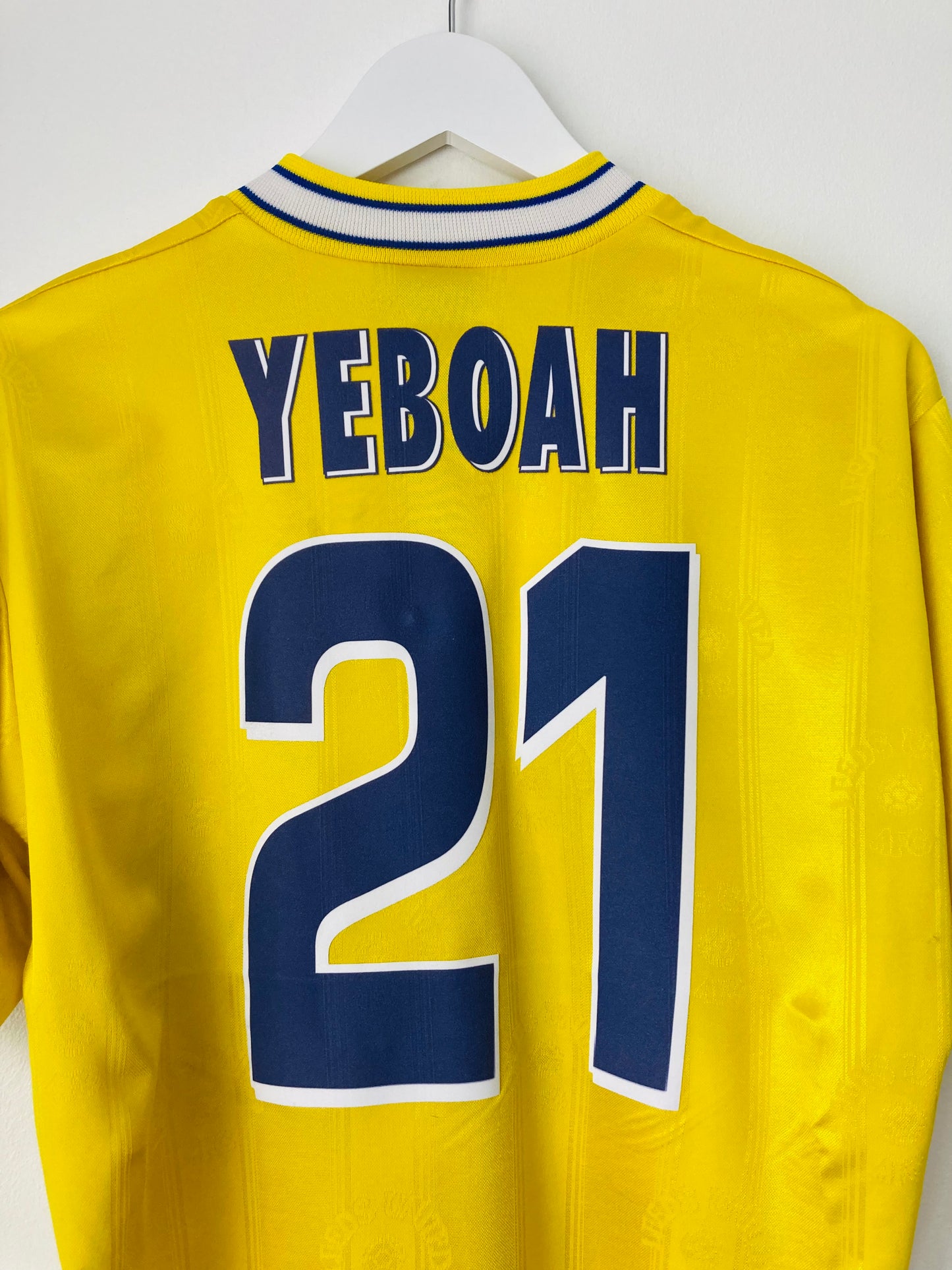 Leeds United away football shirt
1996/97 Yeboah Small