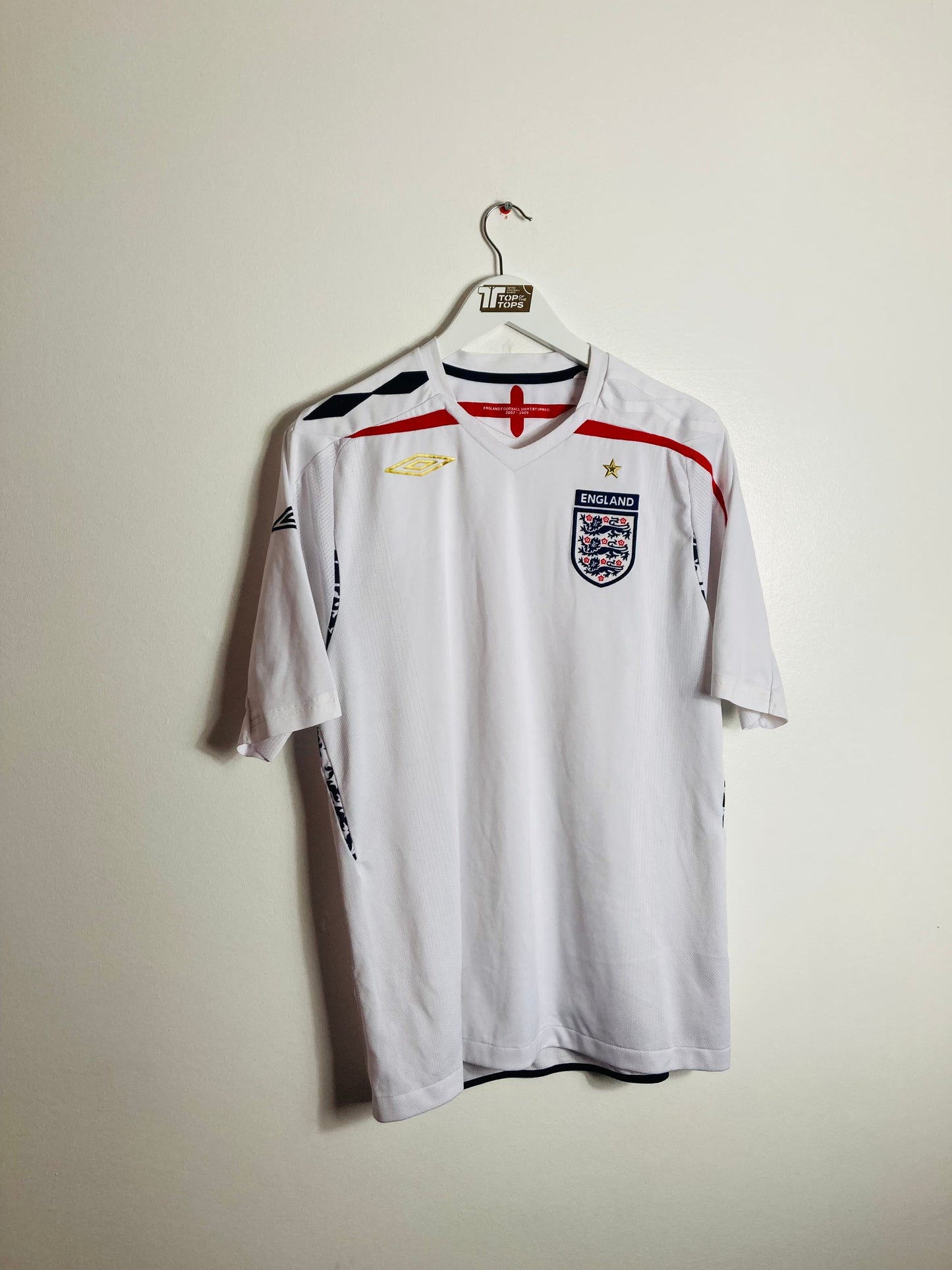 England home football shirt 2007/09 Large
