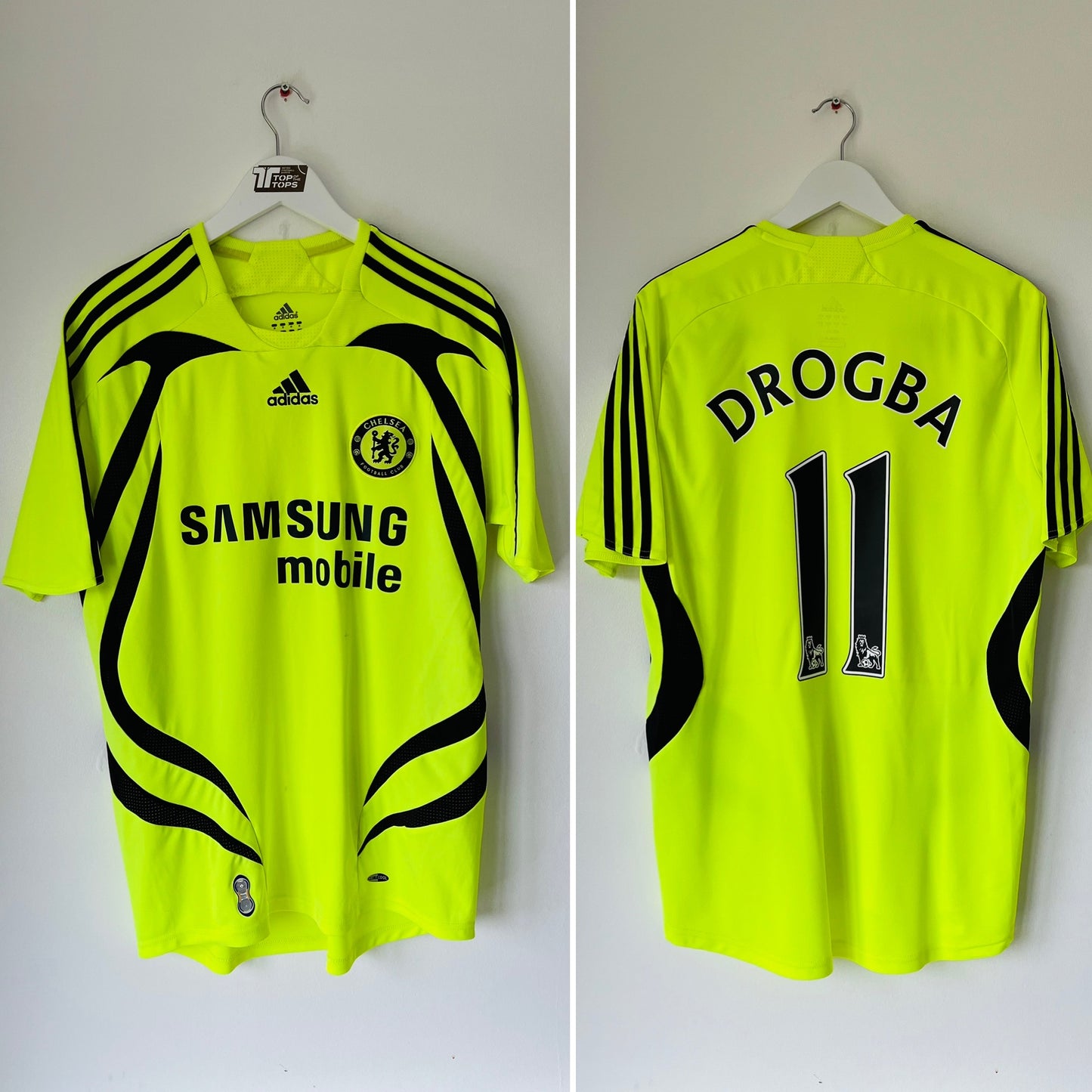 Chelsea away football shirt 2007/08 Drogba Medium