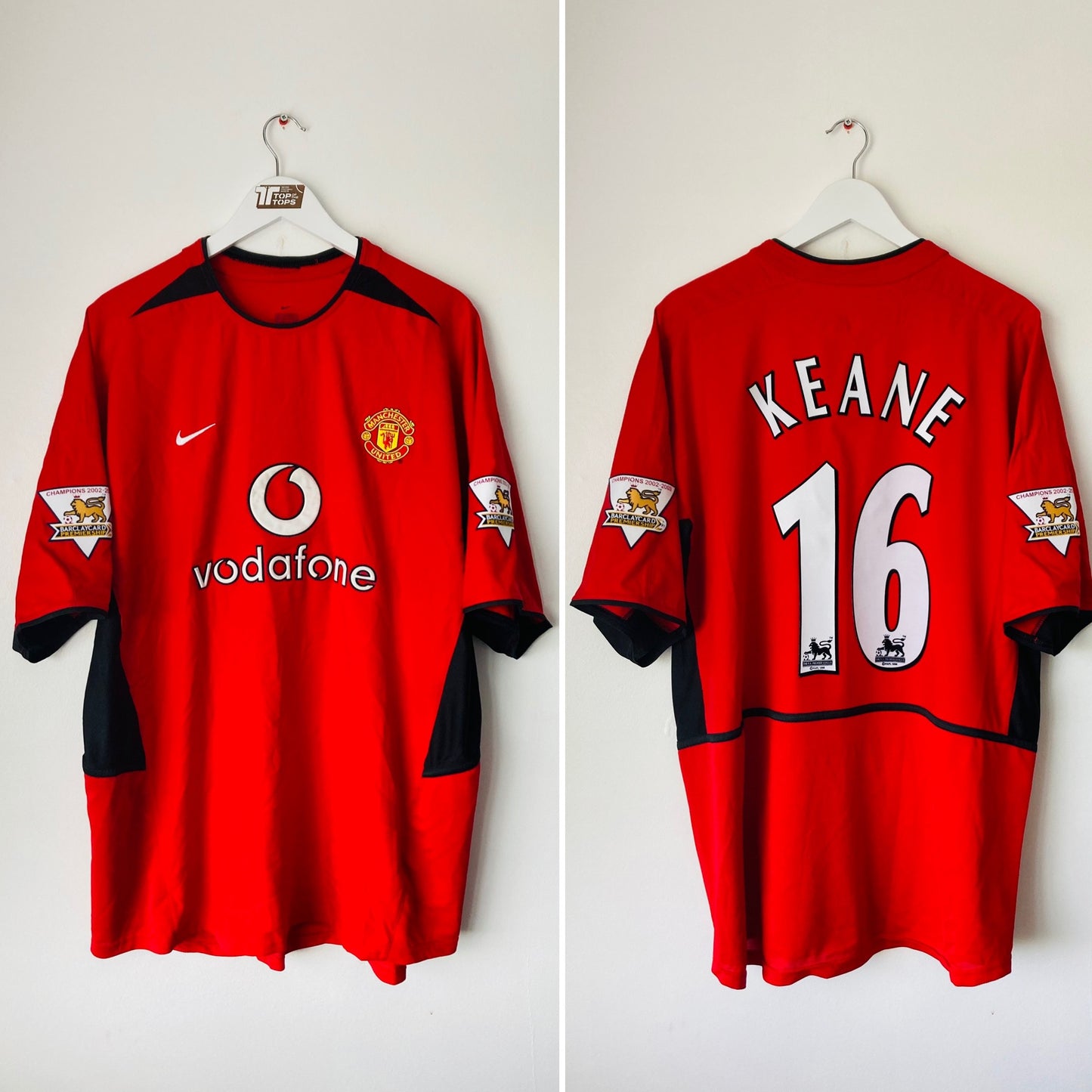 Manchester United home football shirt 2003/04 Keane XXL